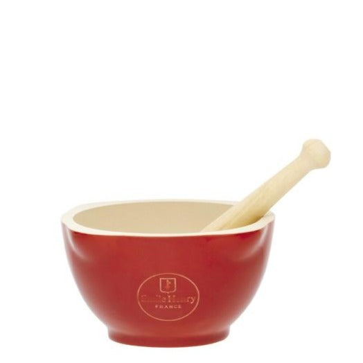 Emile Henry Grand Cru Mortar and Pestle Set - Premium Ceramic Spice Grinder for Cooking, Herbs, and Spices - Perfect for Home Chefs and Gourmet Kitchens
