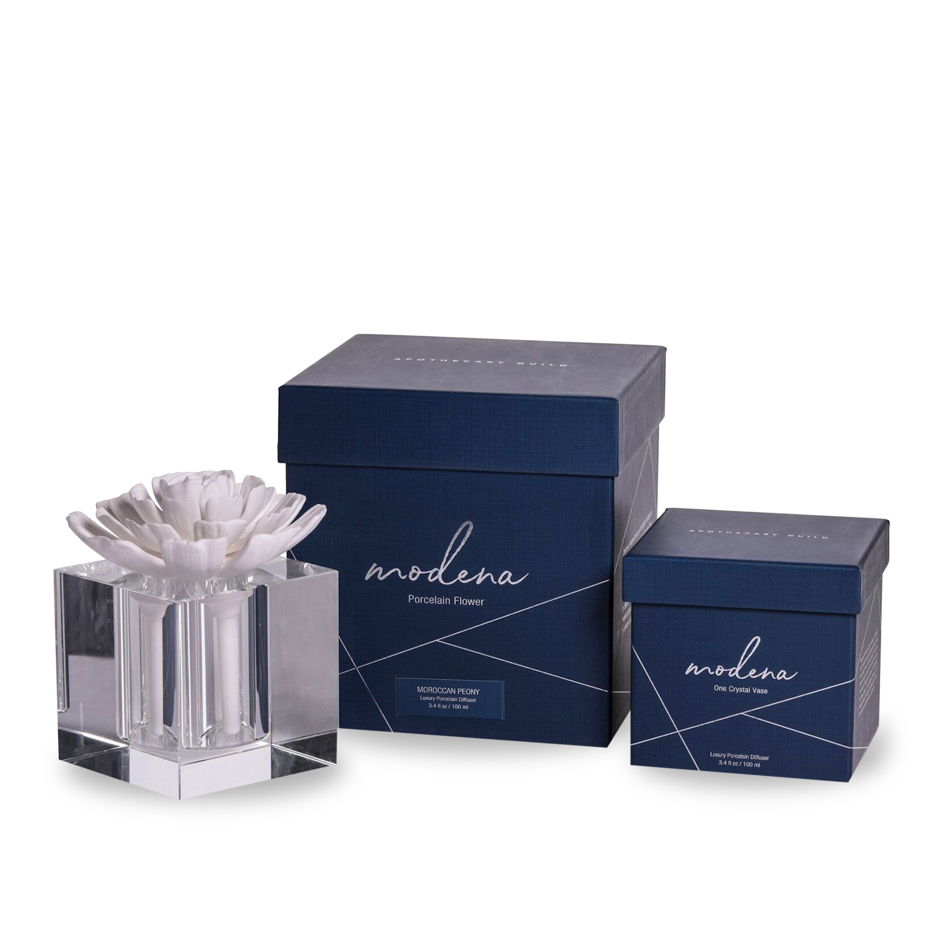 Modena Crystal Essential Oil Diffuser - Aromatherapy Ultrasonic Humidifier for Home, Office & Spa | Perfect for Relaxation, Stress Relief & Better Sleep