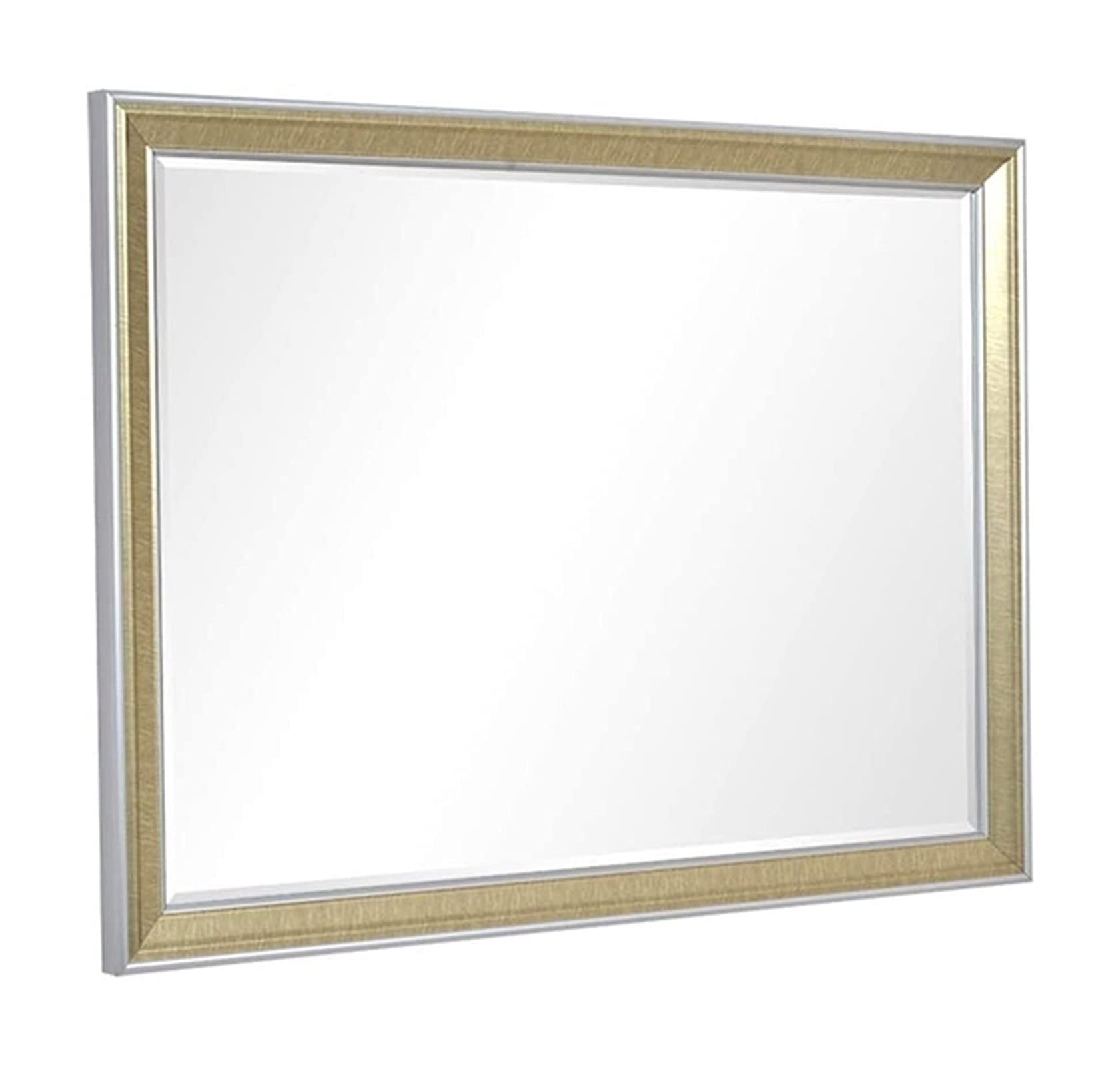 NIANXINN 50x70cm Rectangular Wall Mirror with PS Frame - HD Bathroom & Makeup Mirror for Vanity, Bedroom, Living Room - Vertical or Horizontal Hanging Home Decor