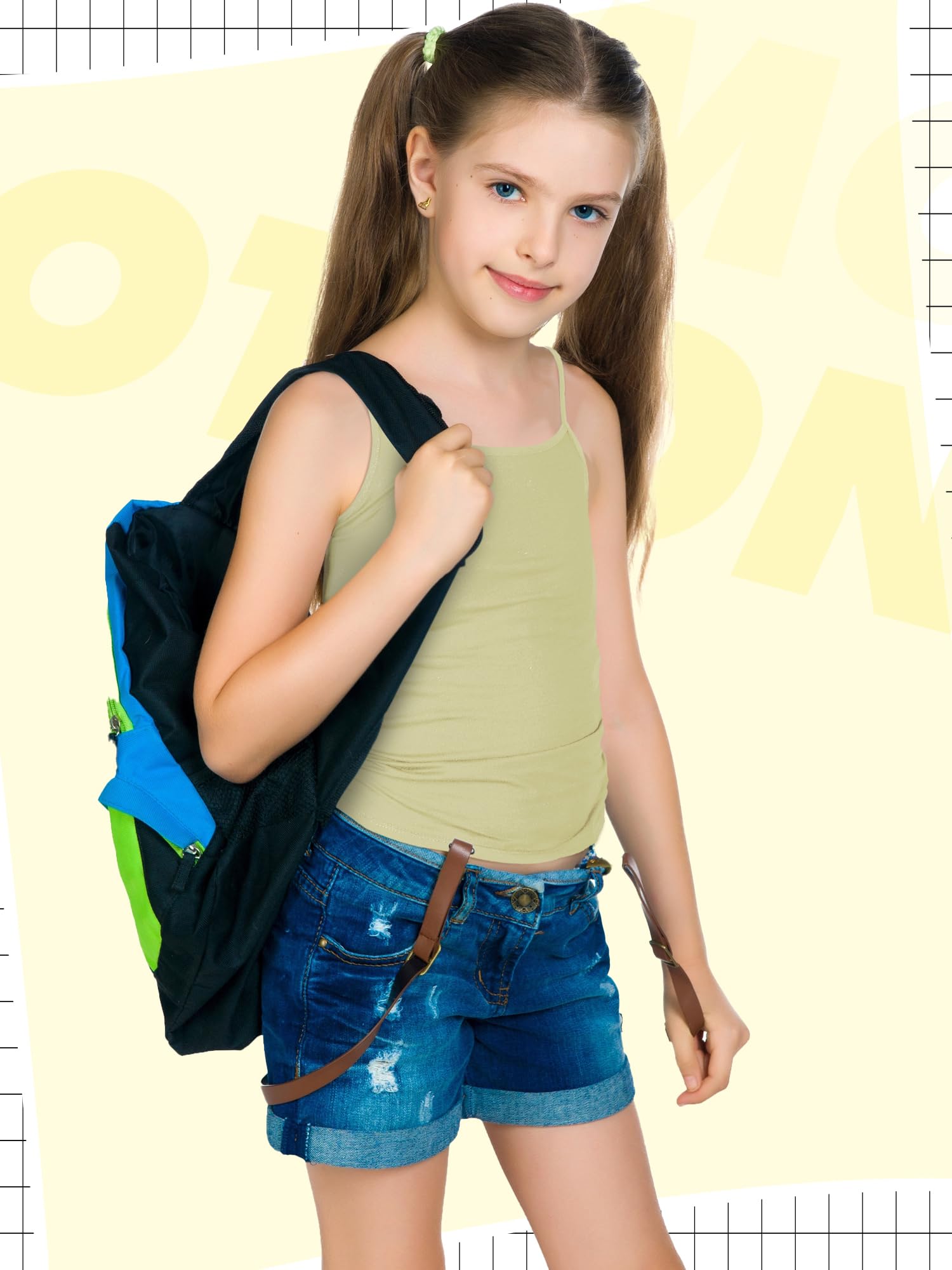 Geyoga 6 Pack Girls Dance Tank Tops - Racerback Crop Tops for Ballet, Gymnastics & Dance | Breathable Sleeveless Performance Wear for Kids & Teens | Perfect for Recitals, Practice & Competitions