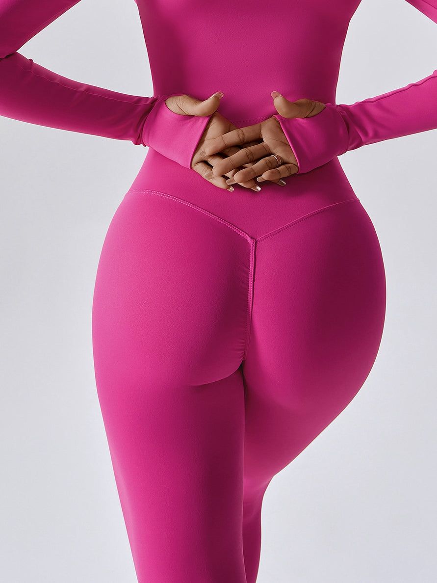 ZASUWA Women's Solid Color Quick Dry Leggings - High Waisted Yoga Pants for Workout, Running & Gym - Moisture Wicking & Stretchy Activewear