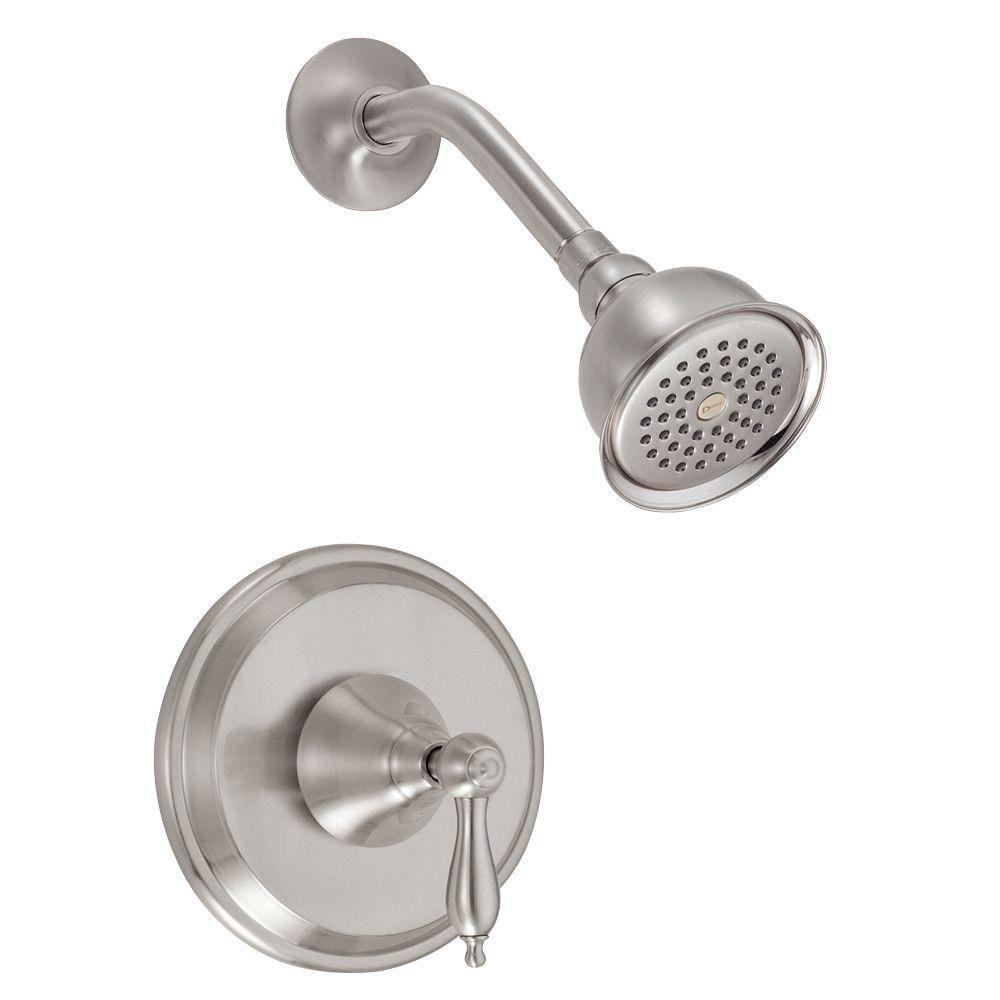 Danze Fairmont Single Handle Pressure Shower Faucet Trim Kit in Brushed Nickel - Bathroom & Shower Upgrade (Valve Not Included) Model 288173