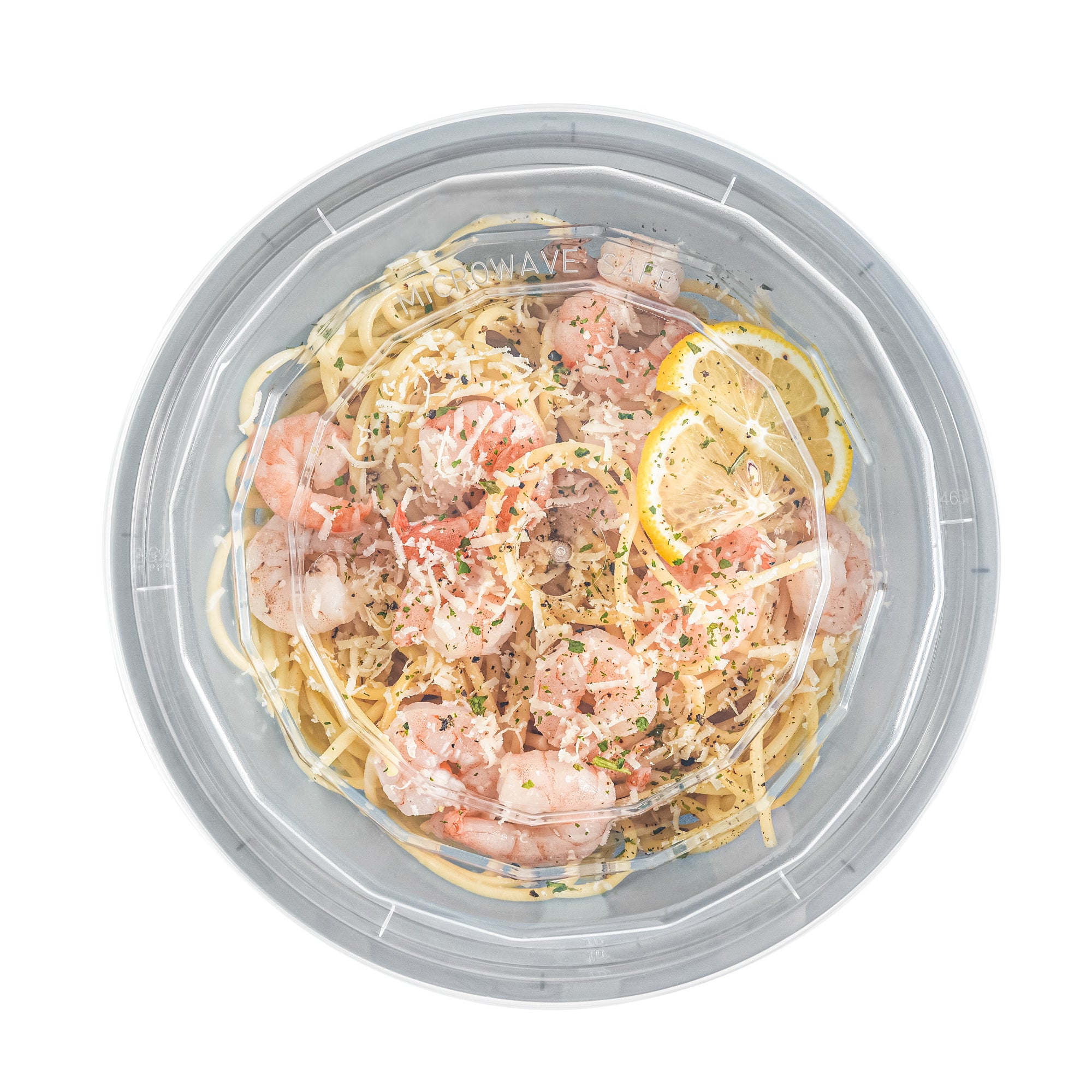 32 oz Round Silver Plastic Food Storage Containers with Clear Lids - Microwave Safe, Reusable To-Go Boxes (7.25