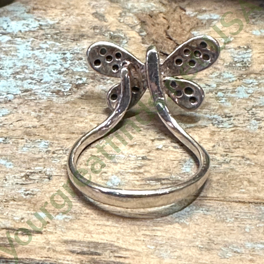 Sterling Silver Marcasite Butterfly Ring - Size 7.5 - Elegant Jewelry for Women - Perfect Gift for Birthday, Anniversary & Special Occasions