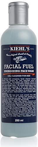 Kiehl's Facial Fuel Energizing Face Wash Gel Cleanser for Men - 8.4 Oz | Oil-Free Daily Face Cleanser for Men | Refreshing & Revitalizing for Morning & Night Skincare Routine