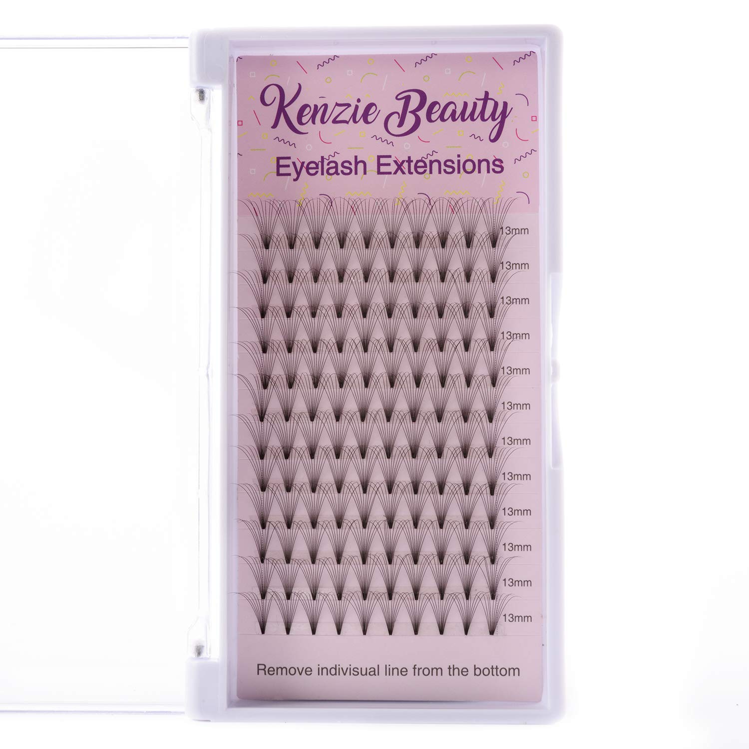 Russian Volume Premade 10D Fans Eyelash Extensions - 0.07mm Thickness, D Curl, 13mm Length - Perfect for Bridal, Party & Special Occasion Makeup