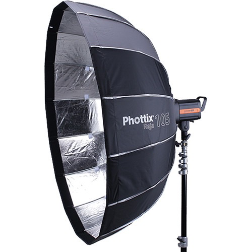 Phottix Raja 41-Inch Parabolic Softbox with Bowens S Mount - Professional Studio Lighting for Photography & Videography
