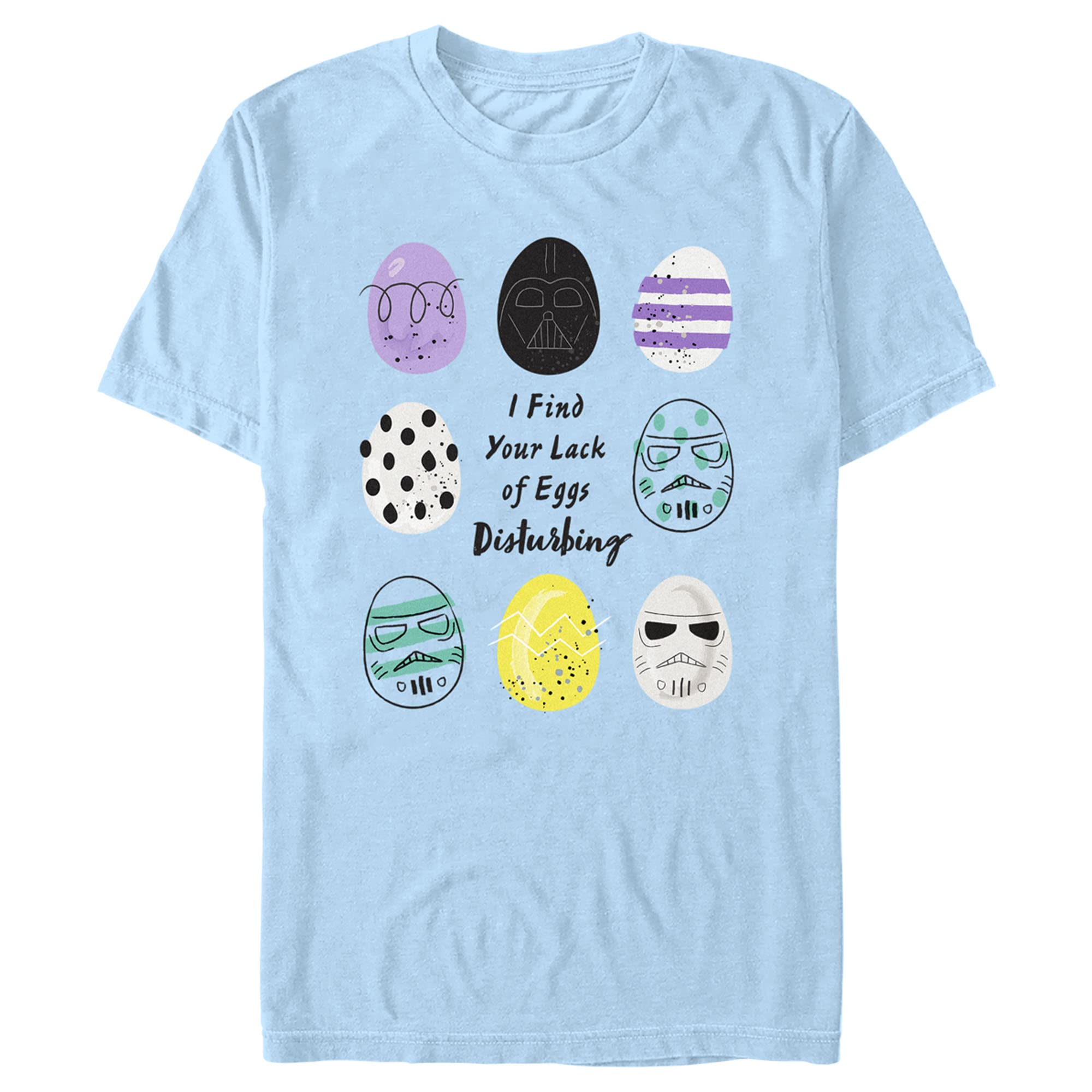 Men's Star Wars Darth Vader 'I Find Your Lack of Eggs Disturbing' Easter T-Shirt - Funny Pop Culture Tee for Cosplay, Gift Giving & Holiday Parties
