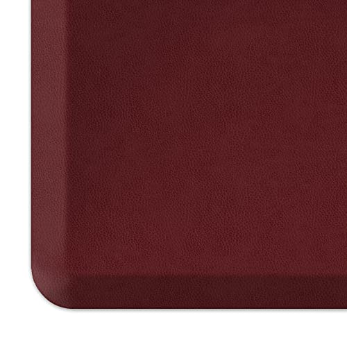 Leather Grain Cranberry