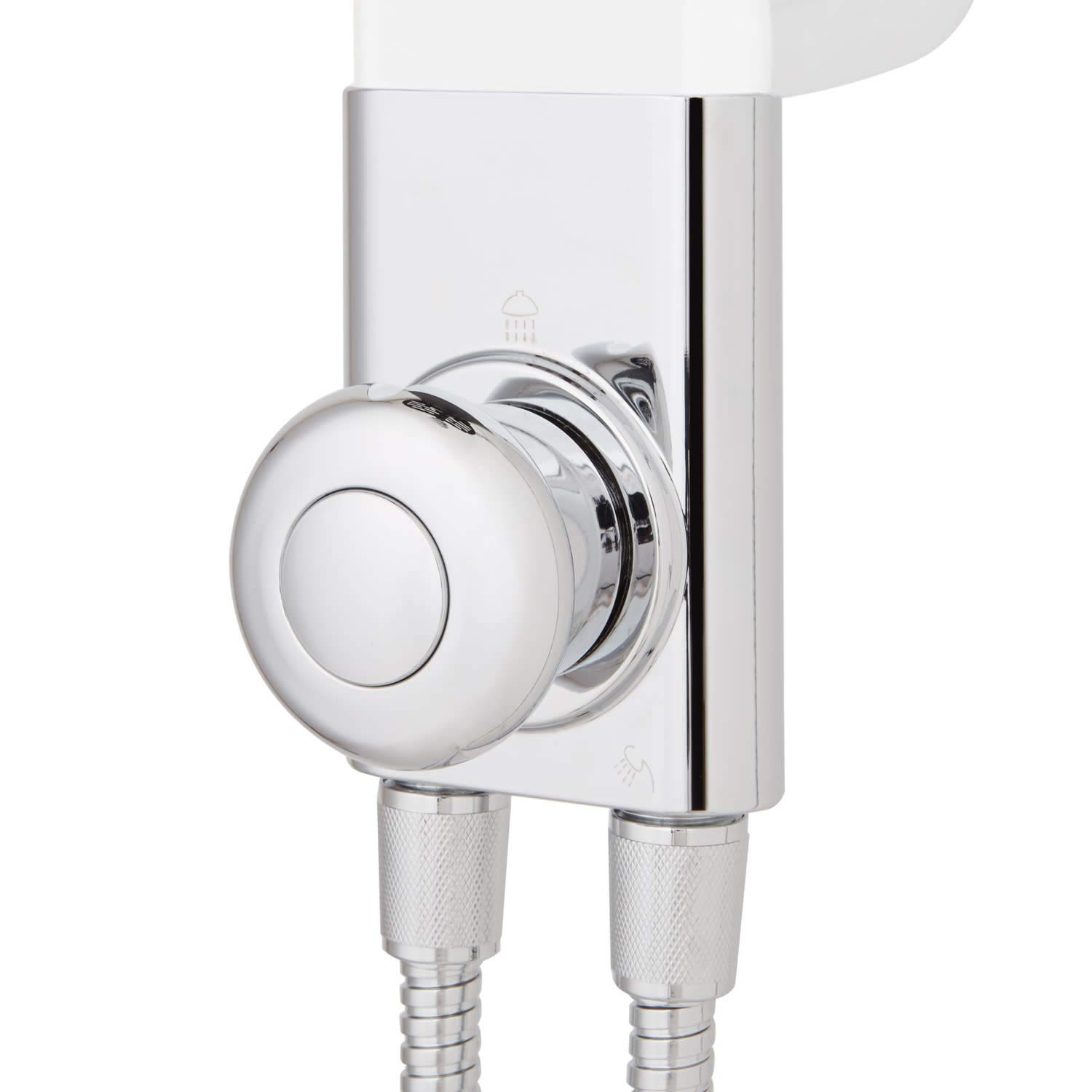 Signature Hardware 426005 Tilley Outdoor Shower Panel with Adjustable Hand Shower - White | Durable Stainless Steel Construction | Perfect for Poolside, Backyard, and Beach House Use