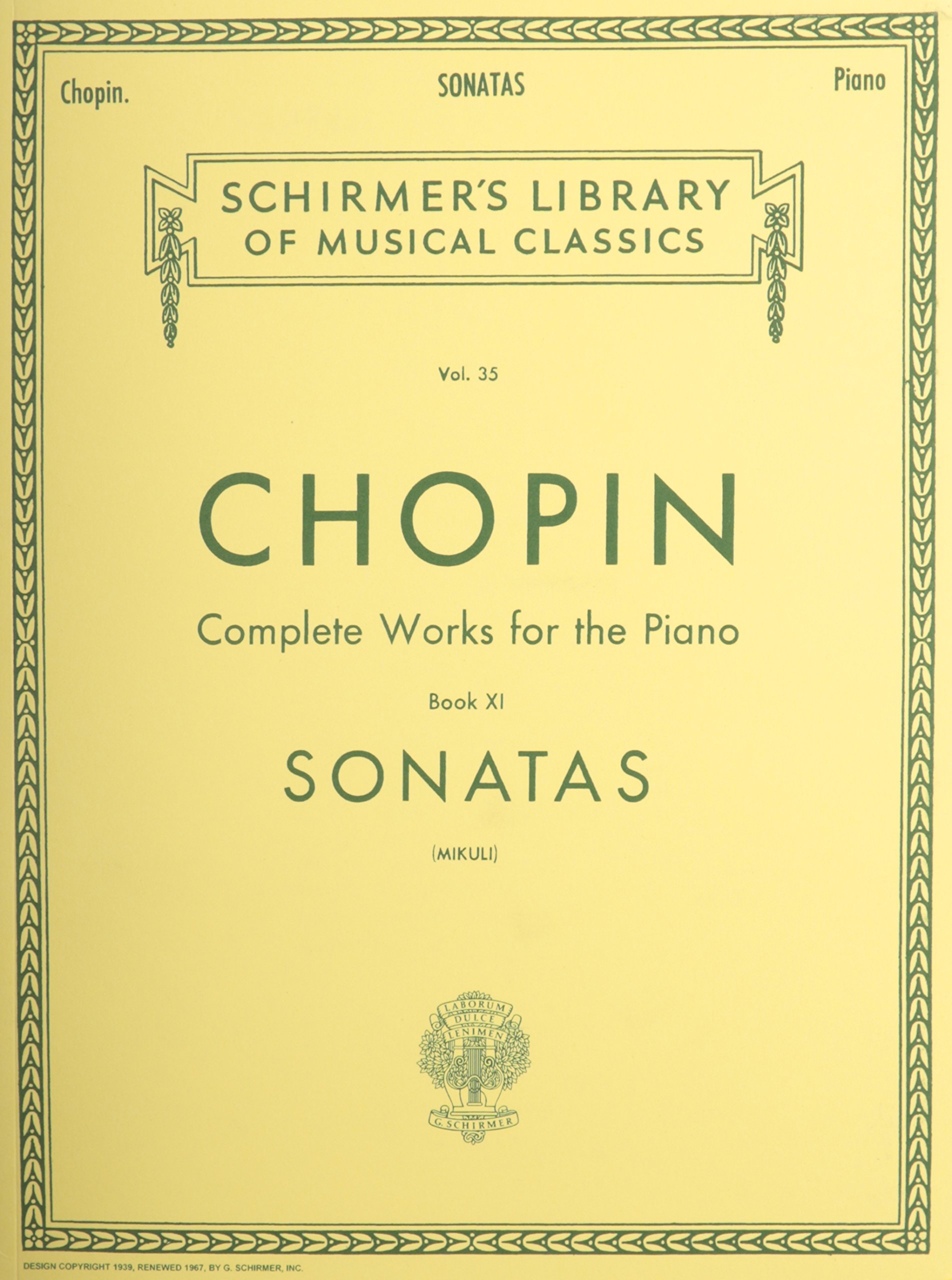 Schirmer Library of Classics Volume 35: Sonatas for Piano Solo | Classical Sheet Music Book | Perfect for Piano Practice, Recitals & Music Lessons