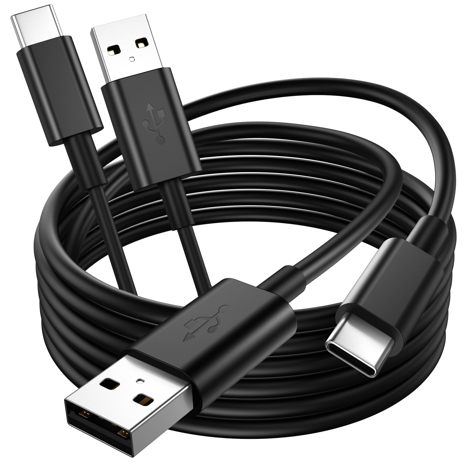 **2 Pack USB C to USB A Fast Charging Cable 3.3ft for Motorola Phones - Moto G Stylus/Power/Play/Pure 5G, Edge+, Razr 40 Ultra, One 5G Ace, G7/G6/Z2/Z3/Z4 - 3A High-Speed Data Sync & Charging Cord for Home, Office & Travel**