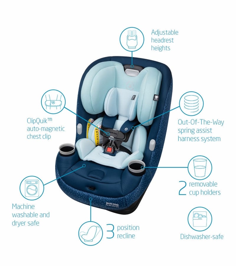 Maxi Cosi Pria Max All-in-One Convertible Car Seat for Infants & Toddlers - 3-in-1 Rear/Front Facing & Booster - Premium Safety & Comfort - Perfect for Travel & Daily Commutes
