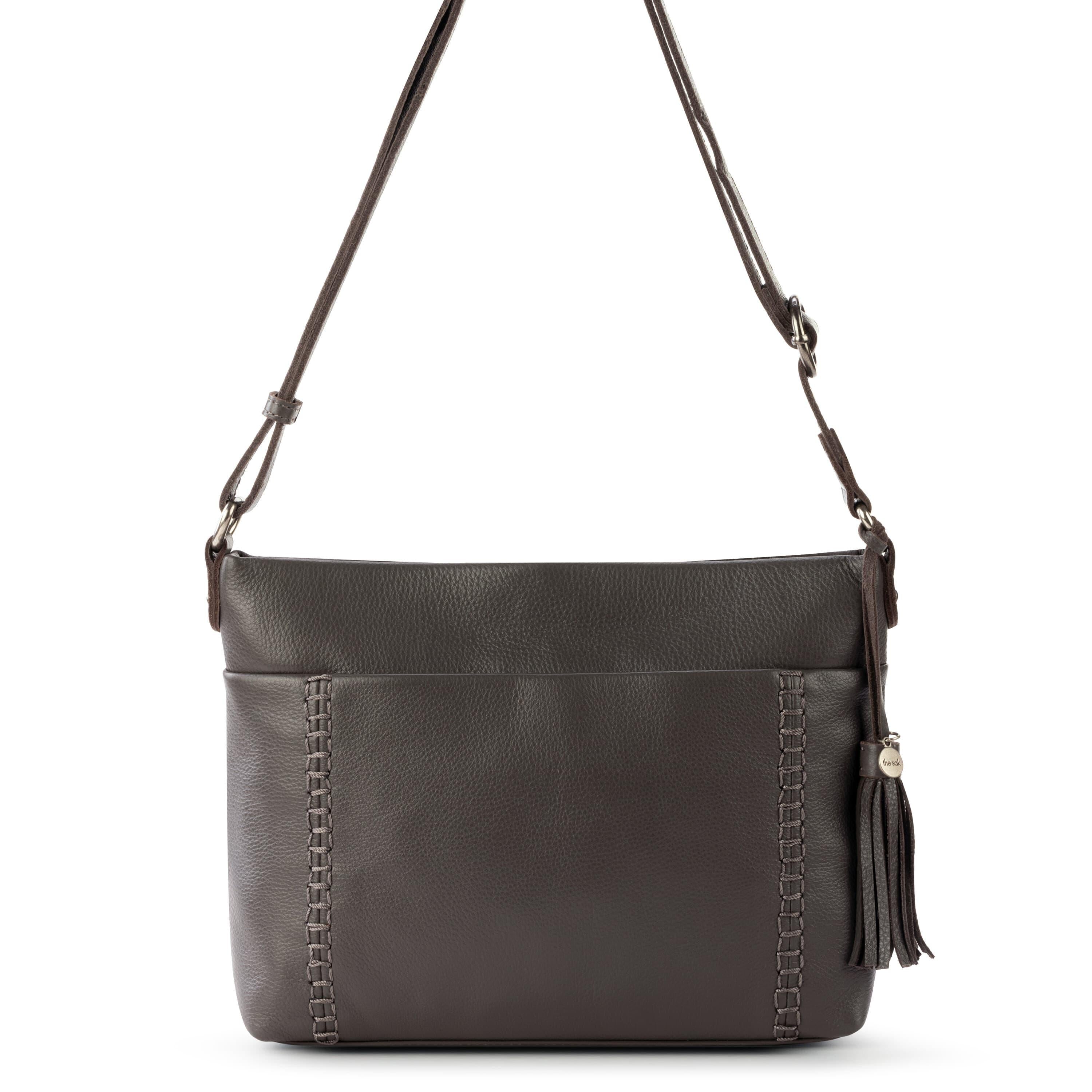 Melrose Crossbody Leather Bag for Women - Stylish Slate Gray Purse for Everyday Use, Travel & Shopping