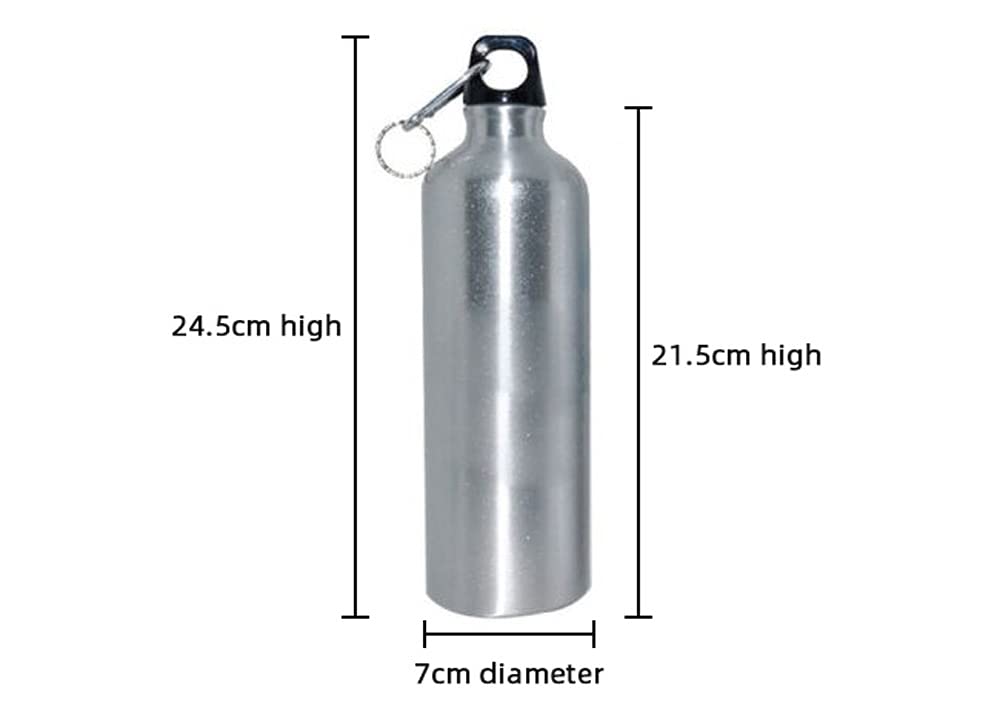 60pcs 750ml White Sublimation Aluminum Sports Water Bottles - Bulk Blank Heat Press Printing Travel Water Bottles for Gym, Hiking, Camping & Outdoor Activities