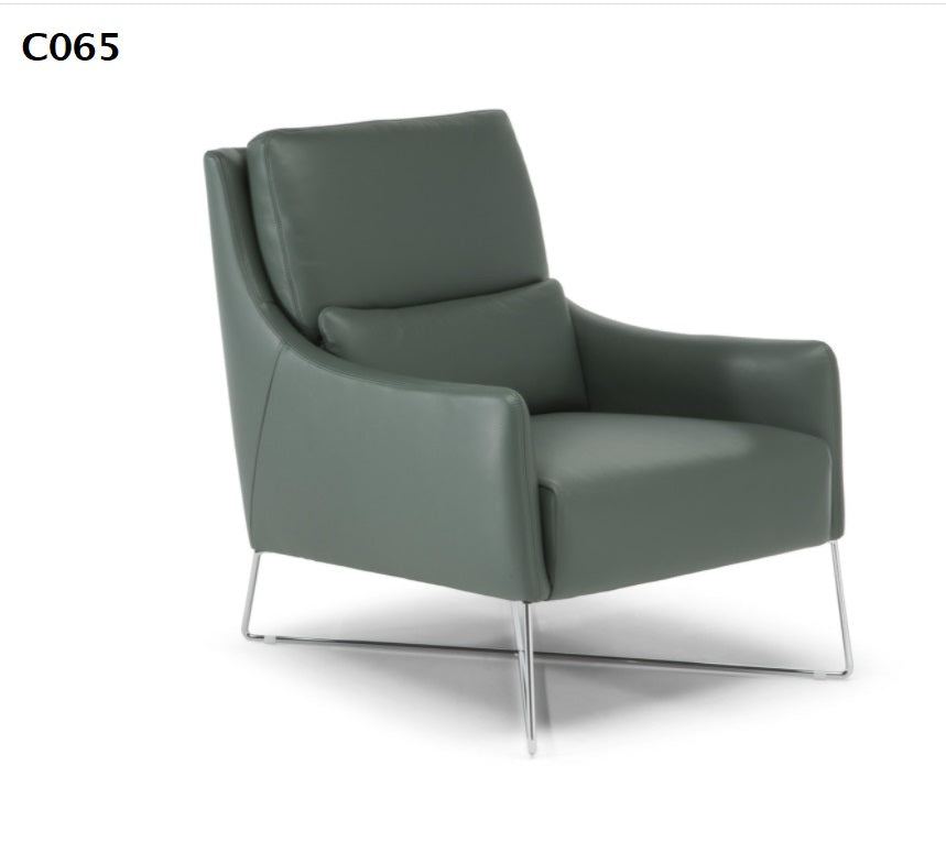 Natuzzi Editions C065 Modern Accent Chair - Stylish Living Room Furniture for Home Decor & Comfortable Seating