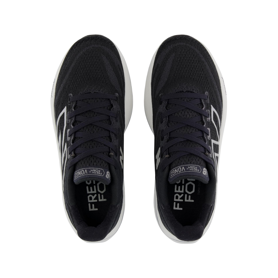 New Balance Women's Fresh Foam X Vongo v6 Running Shoes - Black/White (Medium Width) for Road Running & Gym Workouts