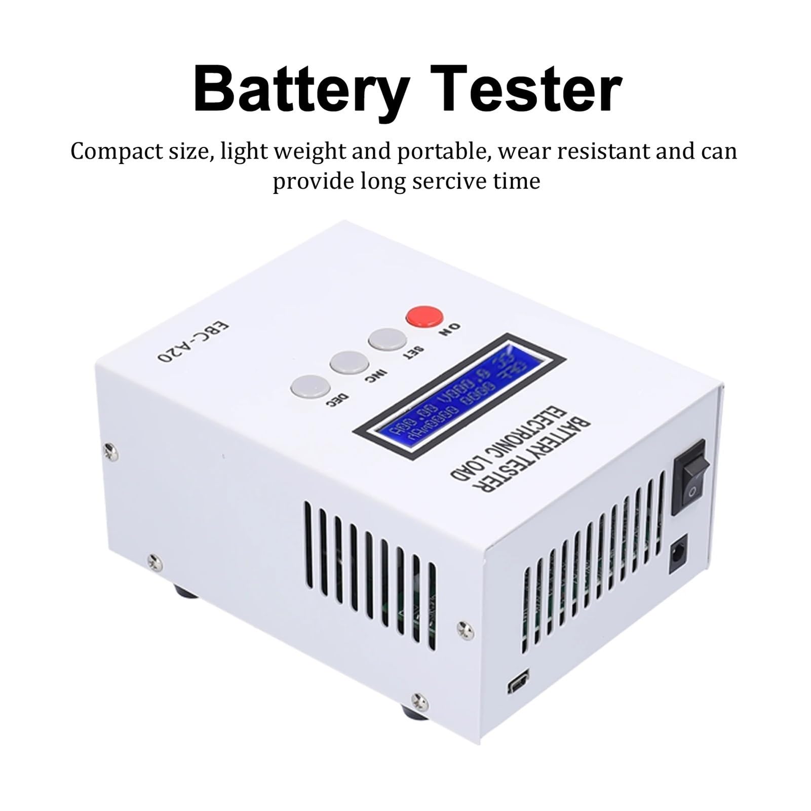 EBC-A20/EBD-A20H 30V 20A 85W Battery Capacity Tester - 5A Charge & 20A Discharge for Li-ion, Lead Acid, NiMH Batteries - Perfect for RC Cars, Solar Power Systems & DIY Electronics Projects (EBC-A20 Model)