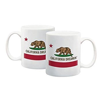 California Dreamin 12 oz Ceramic Coffee Mug - Perfect for Home, Office & Gifts | Durable & Stylish Travel Cup