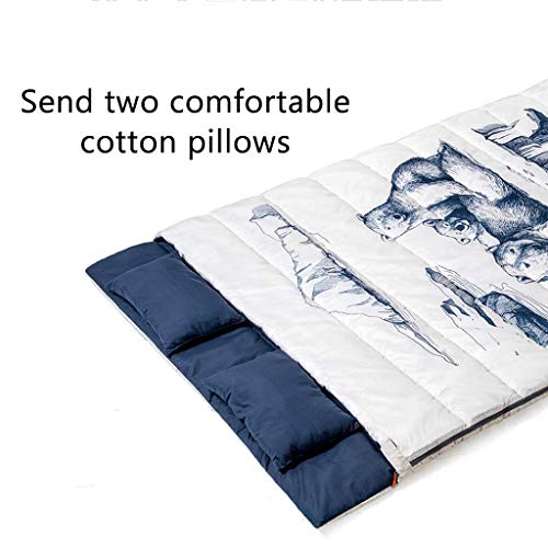 Polar Bear Double Sleeping Bag - Lightweight, Compact & Waterproof for Extreme Temperatures - Perfect for Camping, Hiking & Backpacking - Indoor & Outdoor Use for Adults & Kids