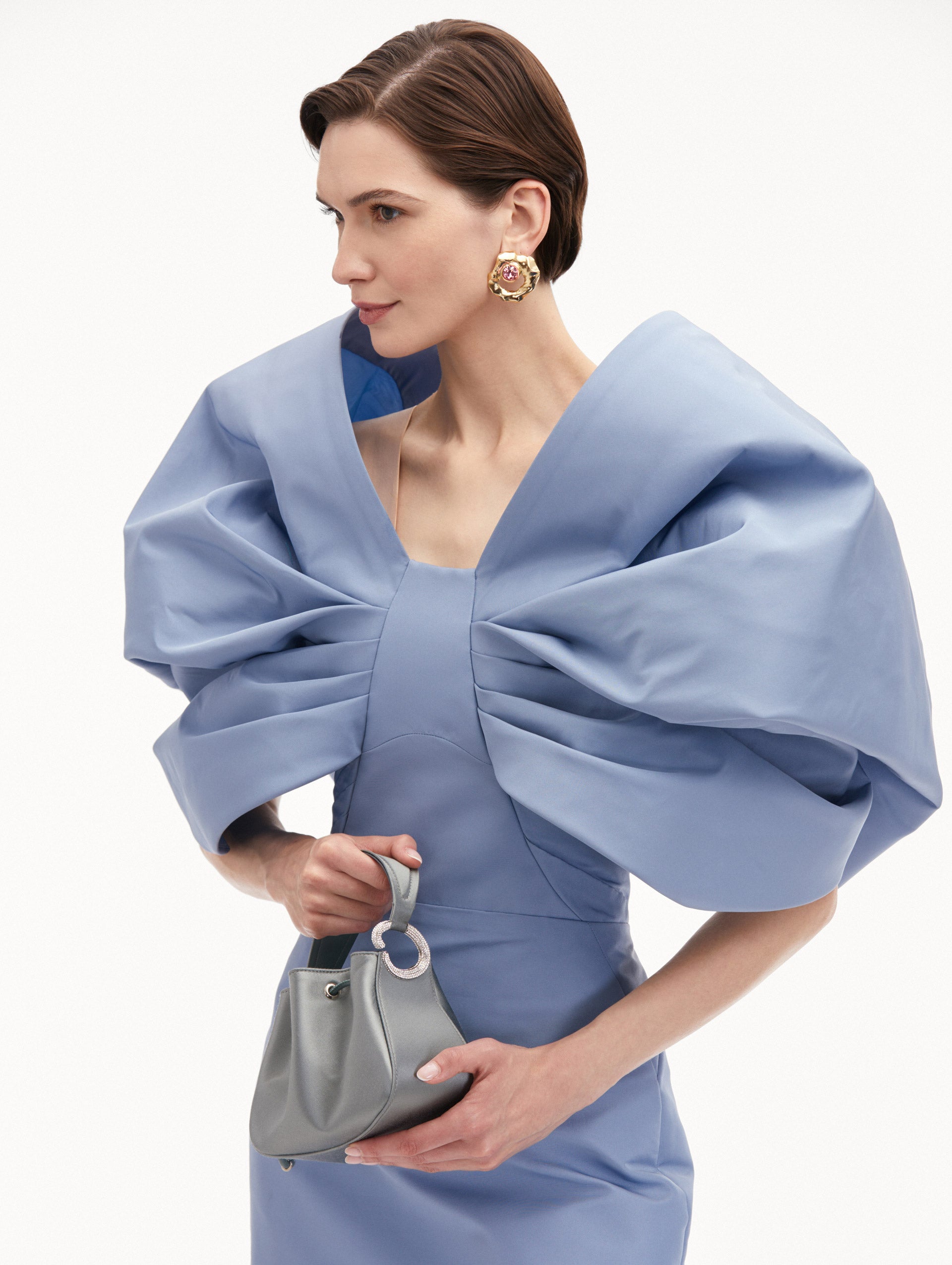 Elegant Crystal Pavé Nano O Handle Bag for Women - Perfect for Evening Parties, Weddings & Special Occasions