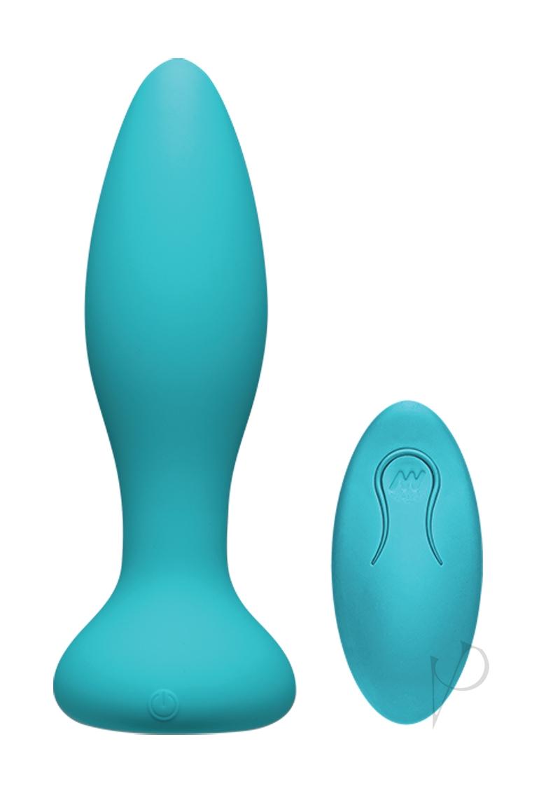 Premium Remote Control Anal Plug - Teal - Experience Ultimate Pleasure with Play Rimmer - Perfect for Couples & Solo Play - Discreet & Powerful Vibrations for Enhanced Intimacy