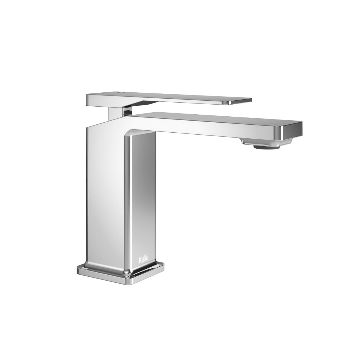 KALIA KAREO Single Hole Chrome Bathroom Faucet with Pop-Up Drain - Modern Waterfall Basin Sink Faucet for Bathroom Vanity, Powder Room & Guest Bath Installation