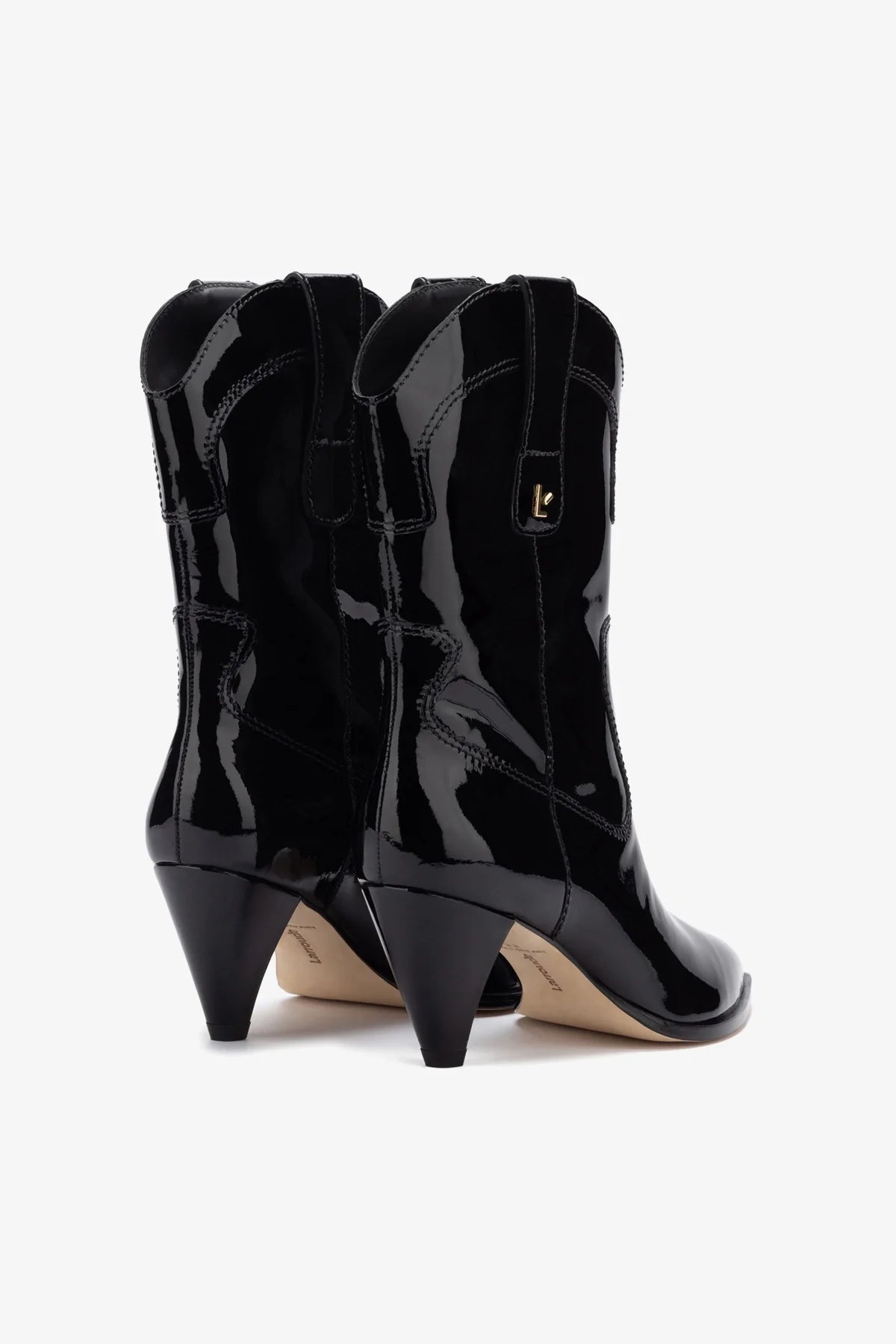 Thelma Boots for Women - Black Patent Leather Ankle Boots - Stylish & Comfortable for Work, Party & Everyday Wear