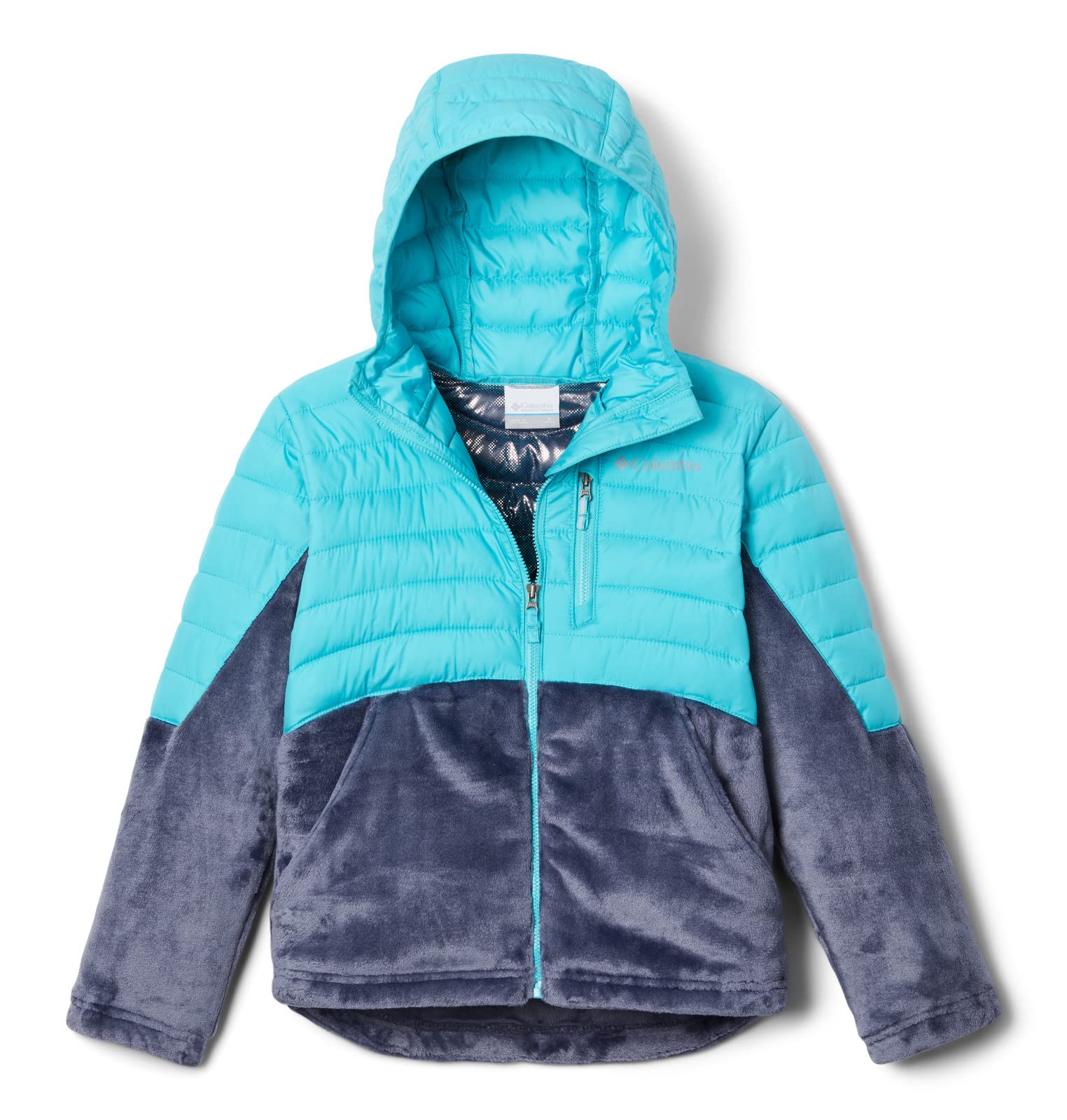 Columbia Girls' Powder Lite Insulated Hooded Jacket - Water-Resistant Winter Coat for Snow Play & Outdoor Activities