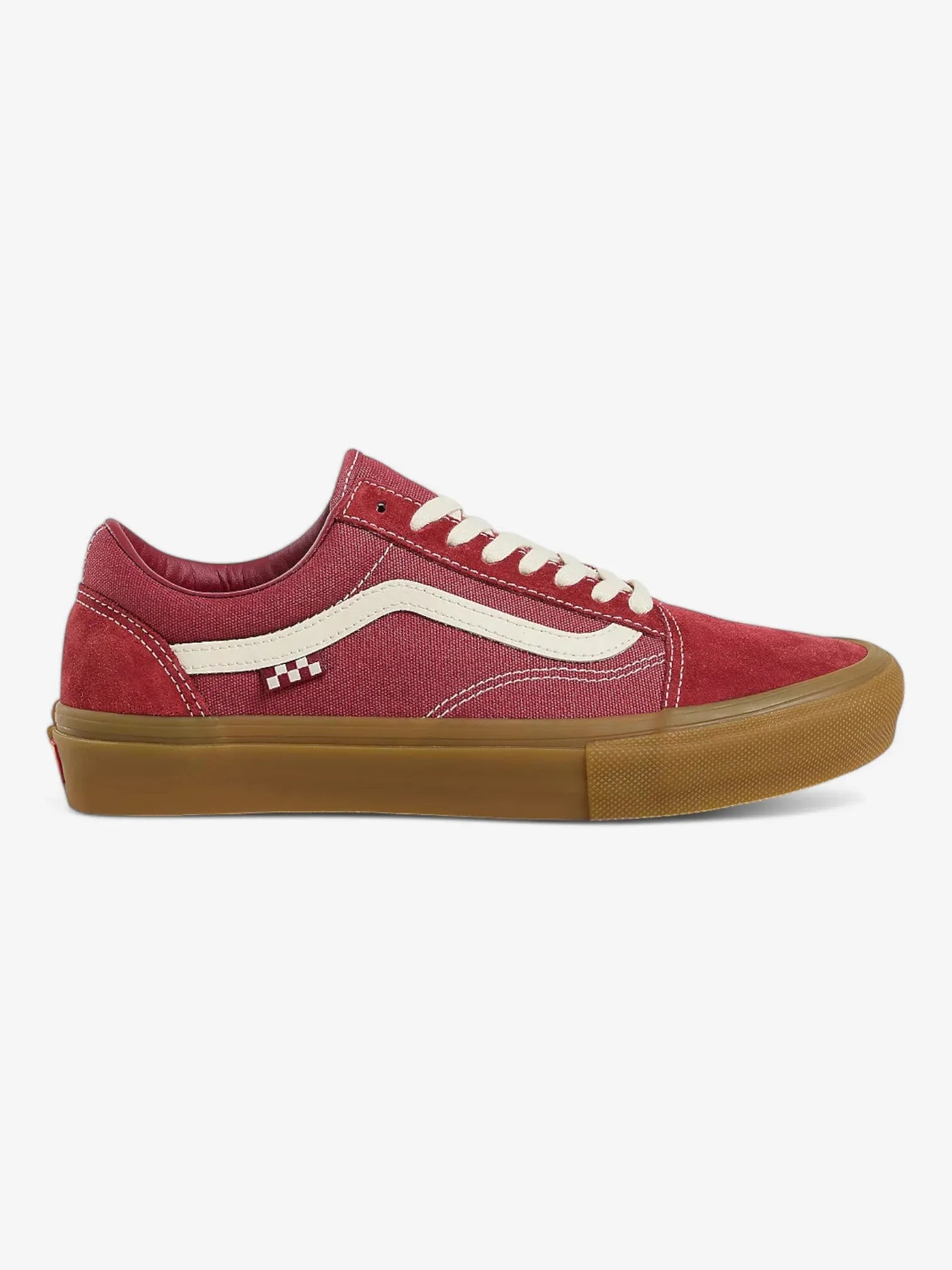 Vans Old Skool Skate Shoes - Classic Red & Brown Sneakers for Men & Women | Perfect for Skateboarding, Casual Wear & Street Fashion