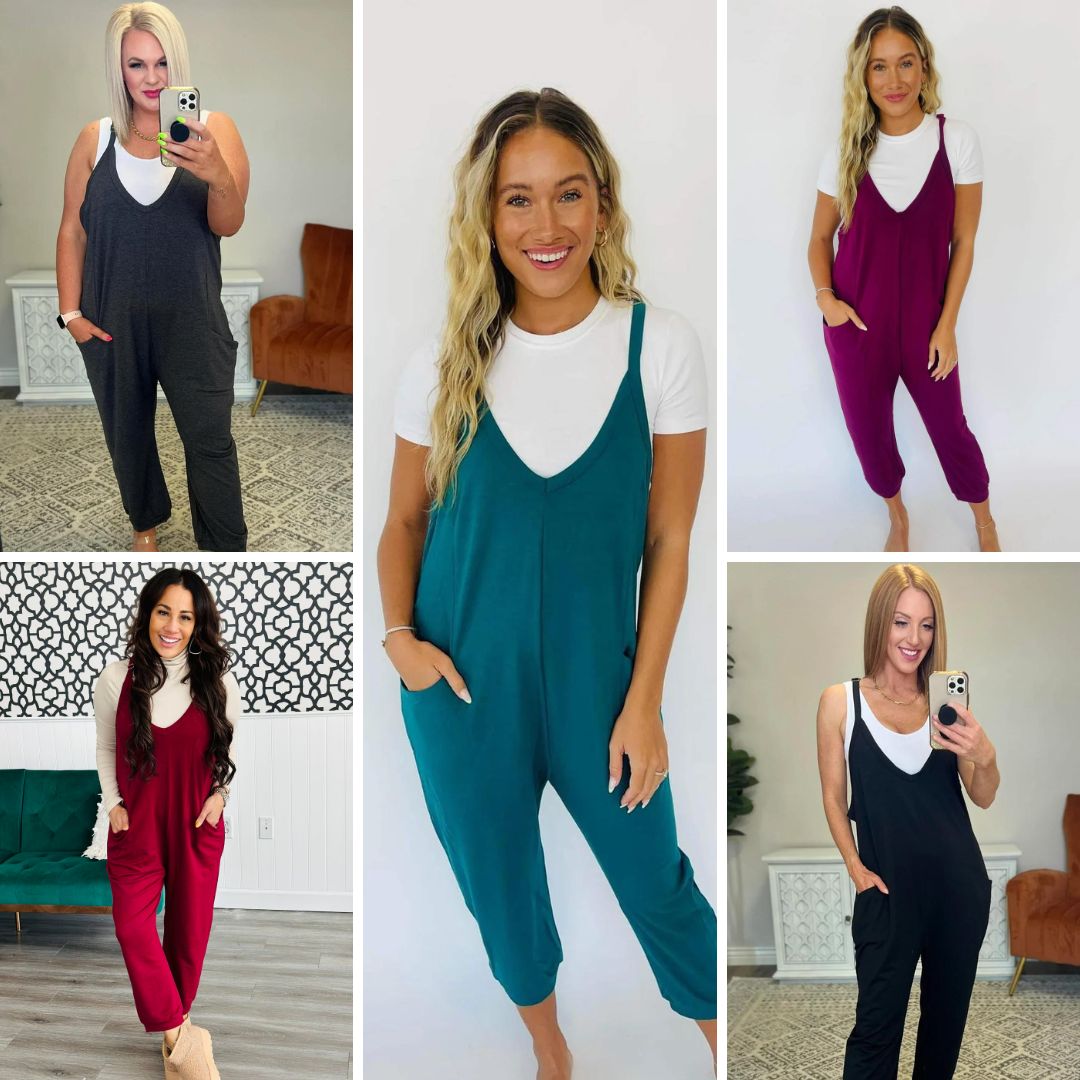 PREORDER: Becky Romper for Women - 5 Stylish Colors (Black, Navy, Pink, Mint, Beige) - Casual Summer Outfit for Beach, Brunch & Date Nights