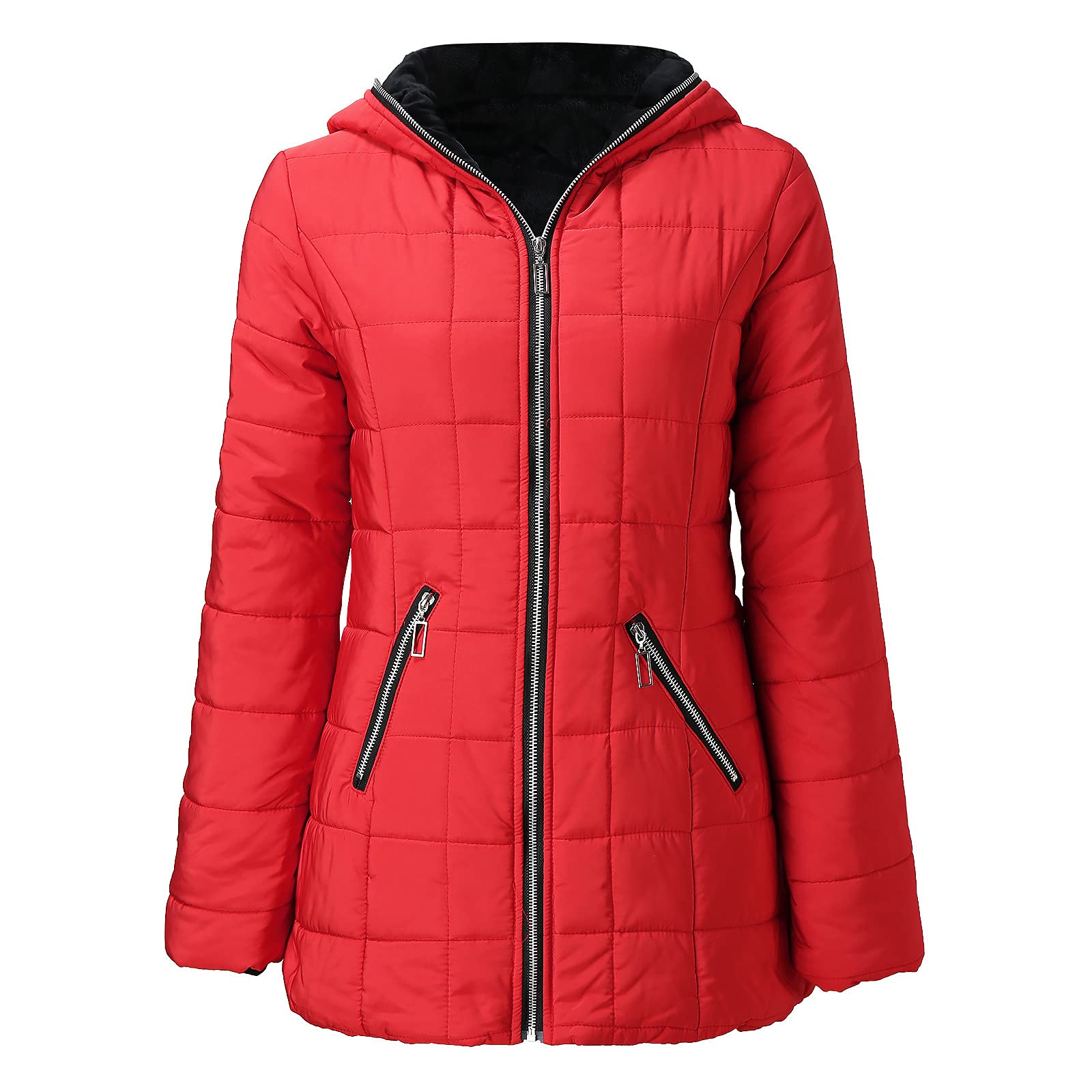 Women's Winter Jacket - Cozy Fleece Sweatshirt with Long Sleeves | Street Fashion Outerwear for Casual Wear | Perfect for Cold Weather & Outdoor Activities