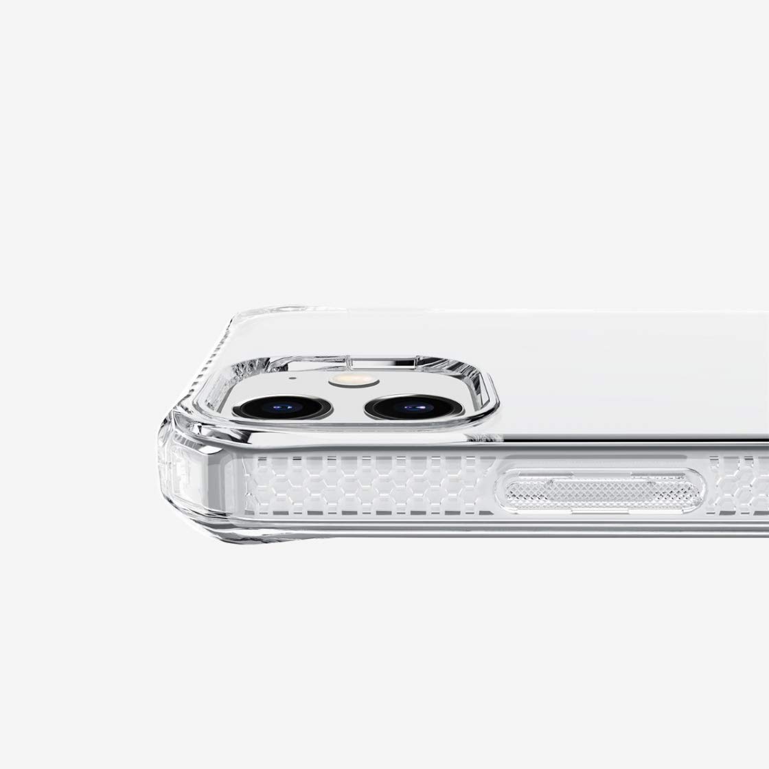 ITSKINS Spectrum Clear Protective Phone Case for iPhone 12 Mini - Slim Hybrid Shockproof Cover with Anti-Yellowing Technology | Military-Grade Drop Protection | Perfect for Outdoor Activities, Travel & Daily Use