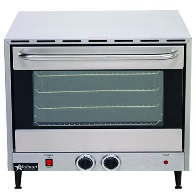 Holman 1/2 Size Countertop Electric Convection Oven 120V - Compact Baking & Roasting Oven for Small Kitchens, Dorms, RVs & Apartments