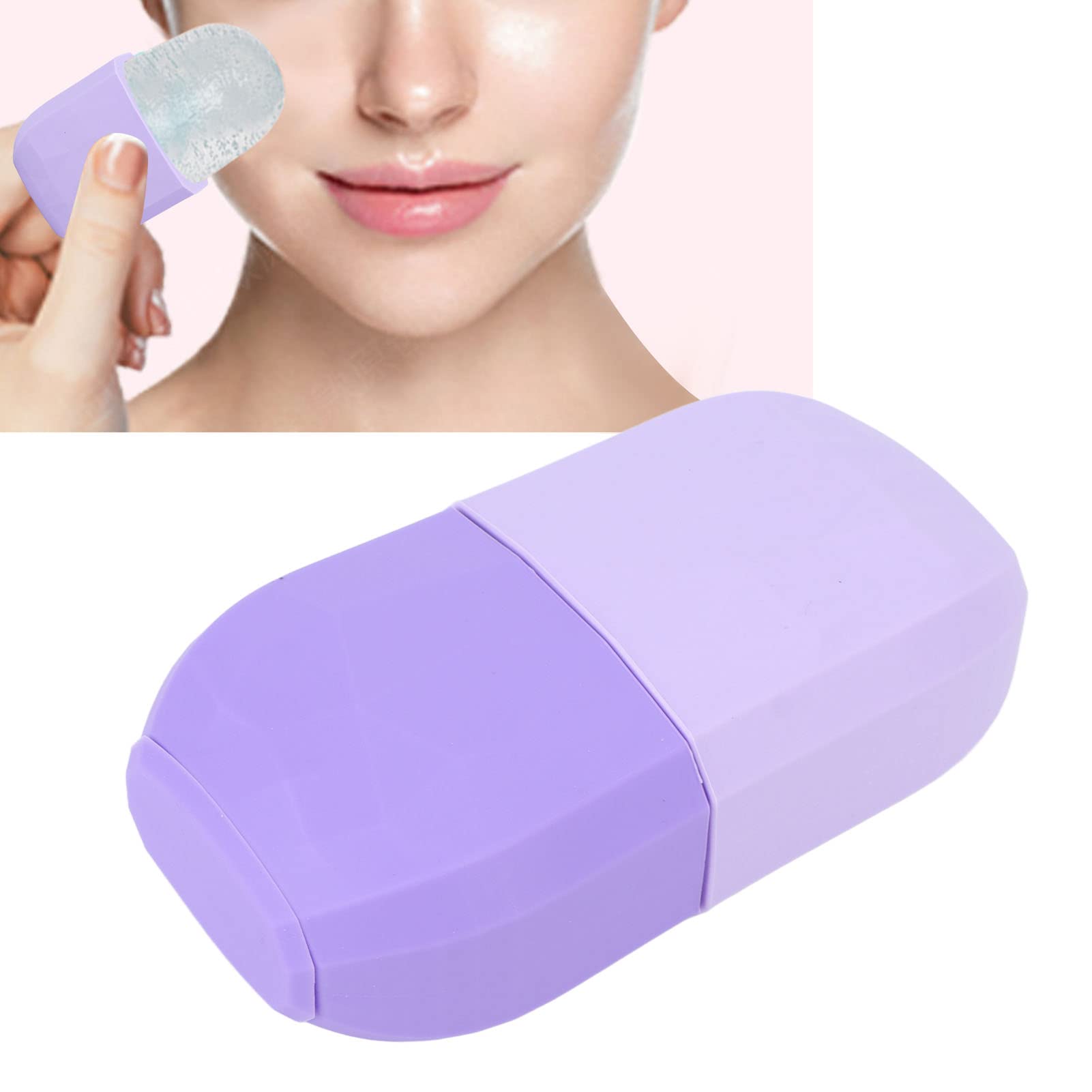 Cooling Facial Ice Roller for Puffy Eyes & Skin Tightening - Soothing Silicone Face Massager for Women (Purple) | Reduce Dark Circles, Inflammation & Morning Face Swelling | Perfect for Skincare Routine & Post-Workout Recovery