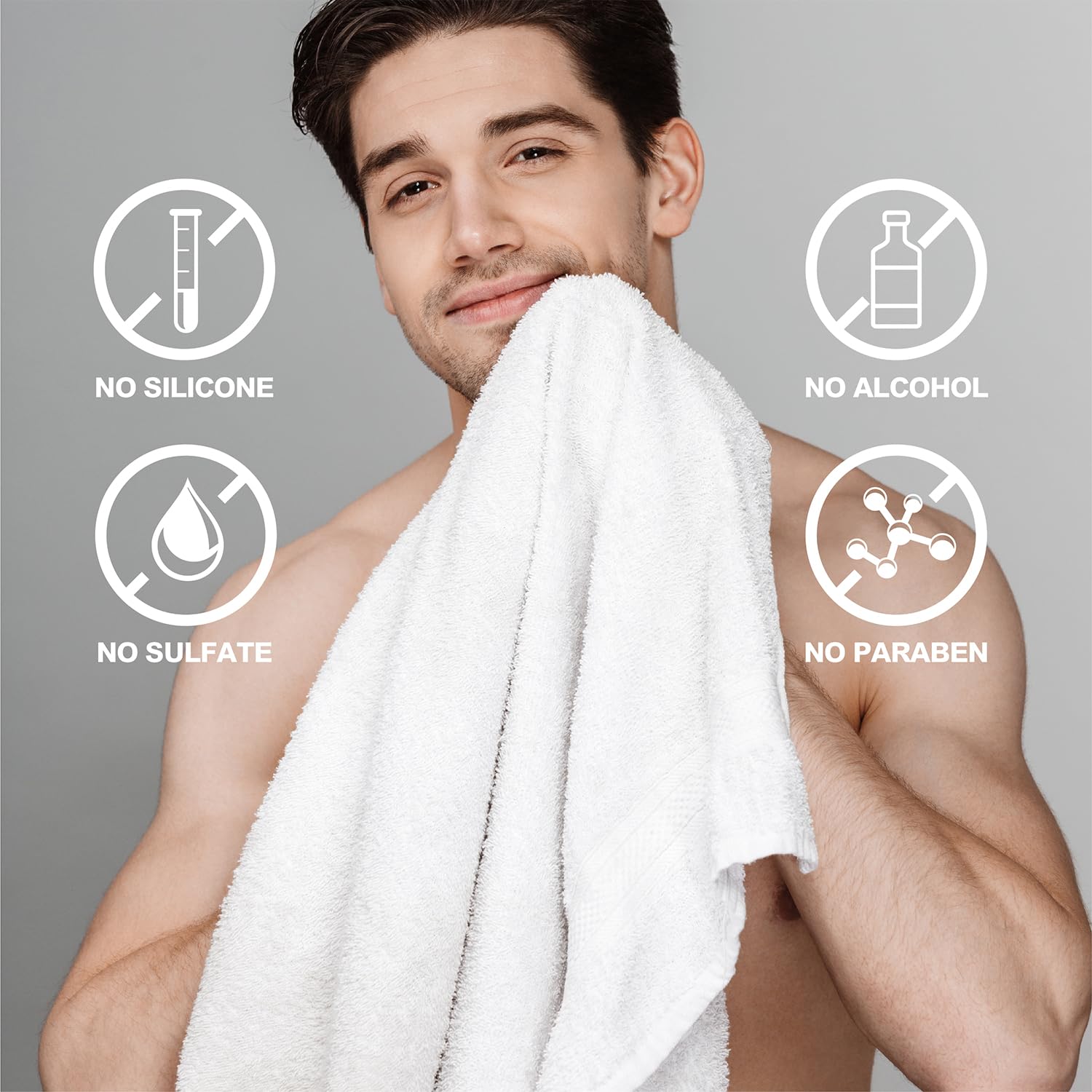 Men's Bath and Body Gift Set - Body Lotion, Face Wash, Shower Gel, Bubble Bath with Loofah | Luxury Spa & Grooming Kit for Men | Perfect Birthday, Father's Day & Holiday Gift for Him | Home Relaxation & Self-Care Essentials