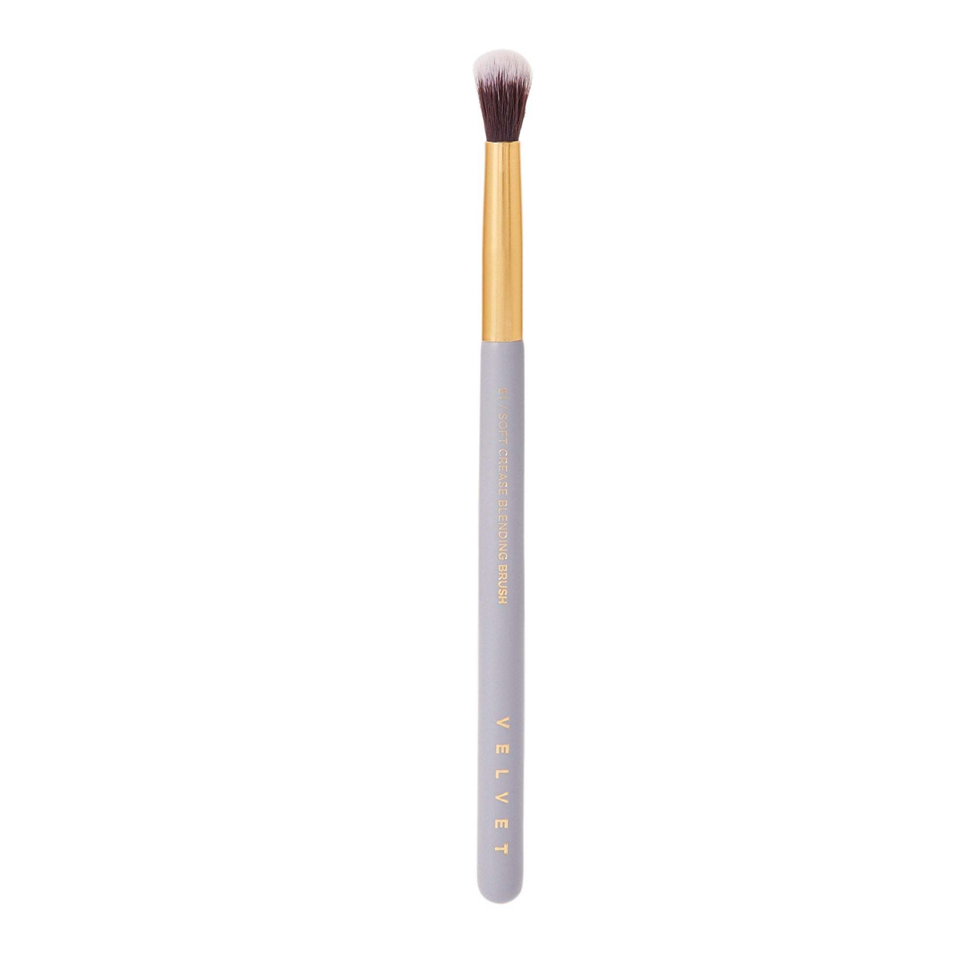 Velvet Concepts E1 Soft Crease Blending Brush - Professional Makeup Brush for Eyeshadow Blending, Soft Synthetic Bristles - Perfect for Smokey Eye & Everyday Makeup Looks