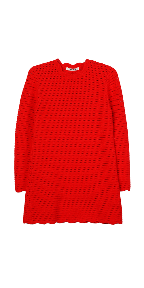 Elegant Faro Crochet Dress in Red - Boho Chic Summer Maxi Dress for Beach, Vacation & Casual Outings