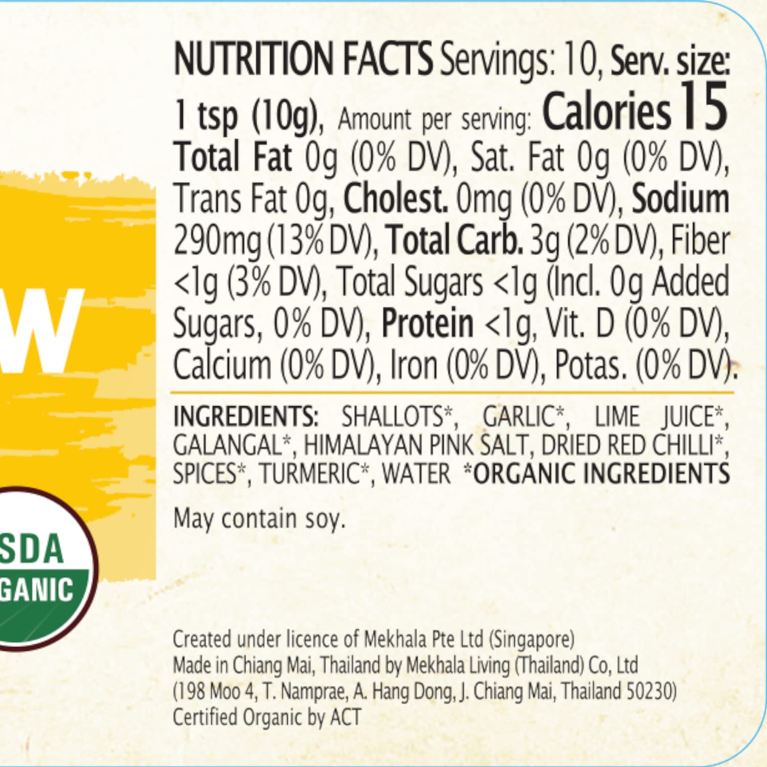 Organic Gluten-Free Thai Curry Paste by Mekhala - Authentic Flavor for Thai Dishes, Stir-Fries & Soups - Vegan & All-Natural