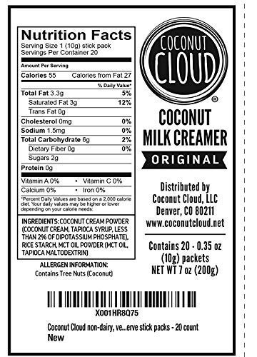 Vegan Coconut Milk Coffee Creamer Powder with MCT Oil - Dairy Free, Non-GMO | 60 Single Serve Sticks (Original, Vanilla & Salted Caramel) | Perfect for Keto, Paleo Diets & Office Coffee Breaks