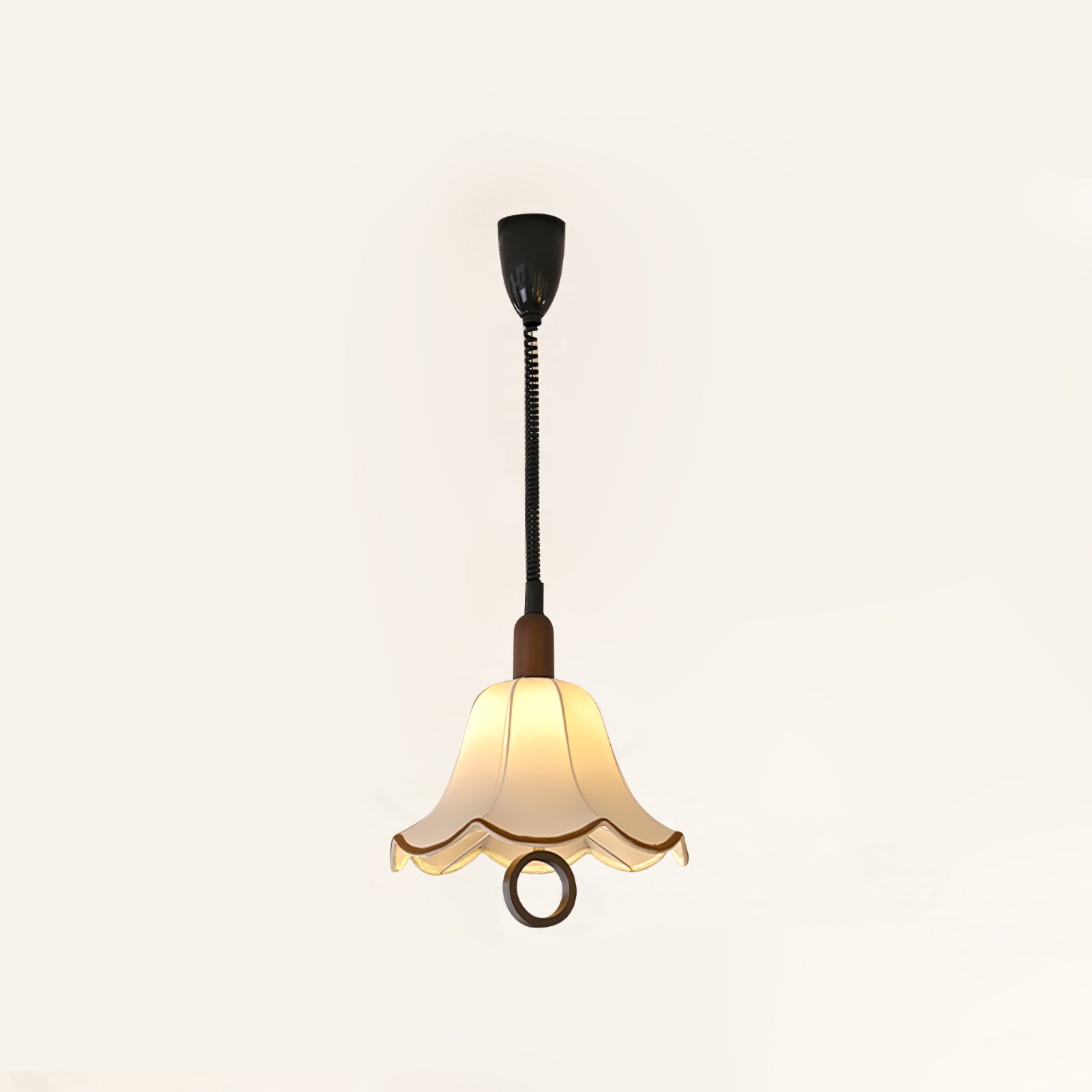 Eryn Fabric Pendant Light - Modern Handmade Hanging Lamp for Dining Room, Kitchen Island, Bedroom & Living Room Decor