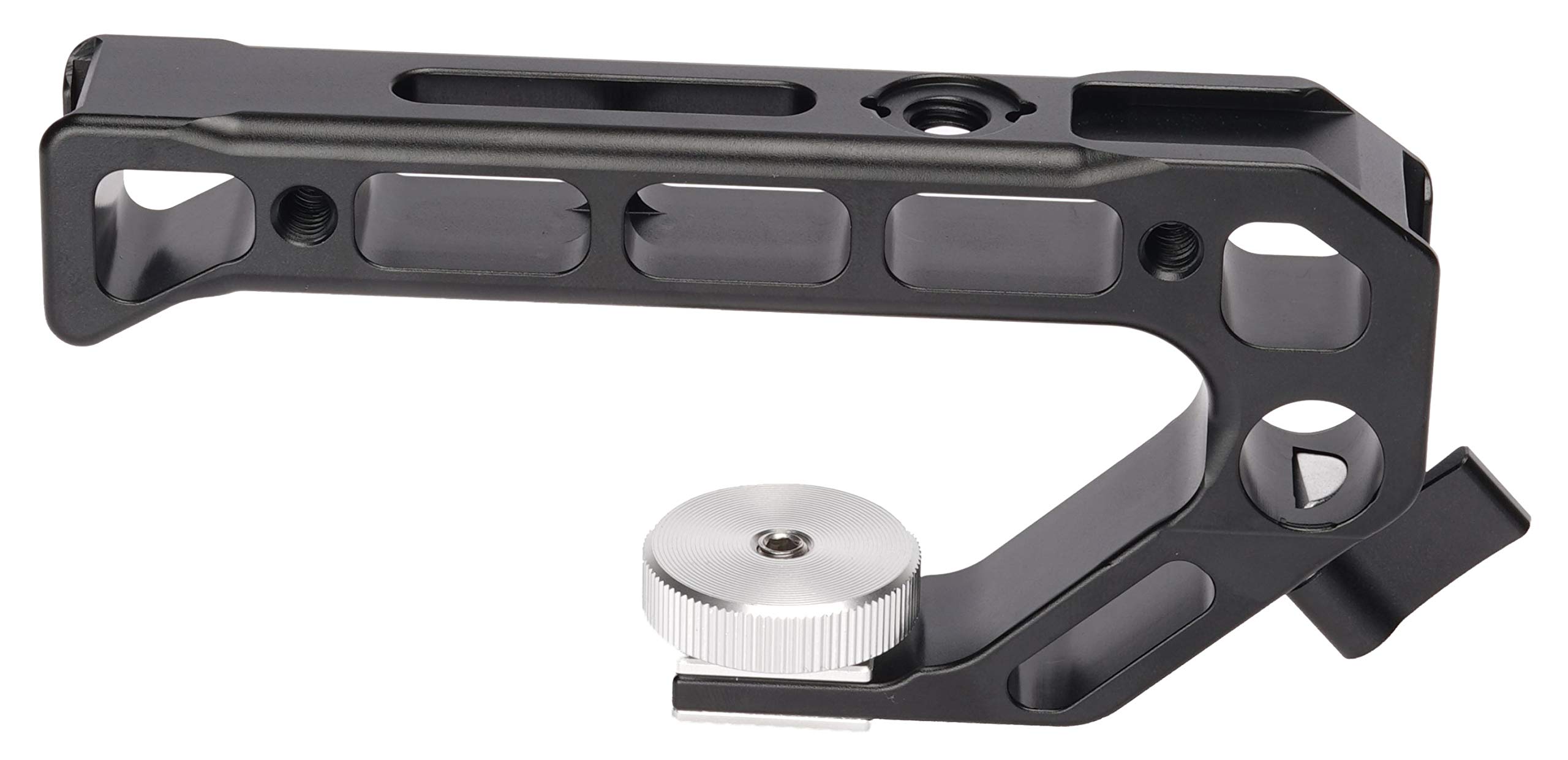 Camera Grip Top Handle with Upper Cold Shoe Mount & ARRI Standard Positioning Hole - Compatible with DSLR Cameras & Camera Cages - Perfect for Vlogging, Filmmaking & Professional Photography