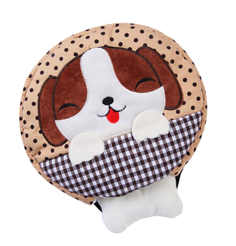 USB Heated Mouse Pad - Electric Hand Warmer with Wrist Support for Office & Gaming - Perfect for Winter Typing & Computer Work (Happy Dog Design)