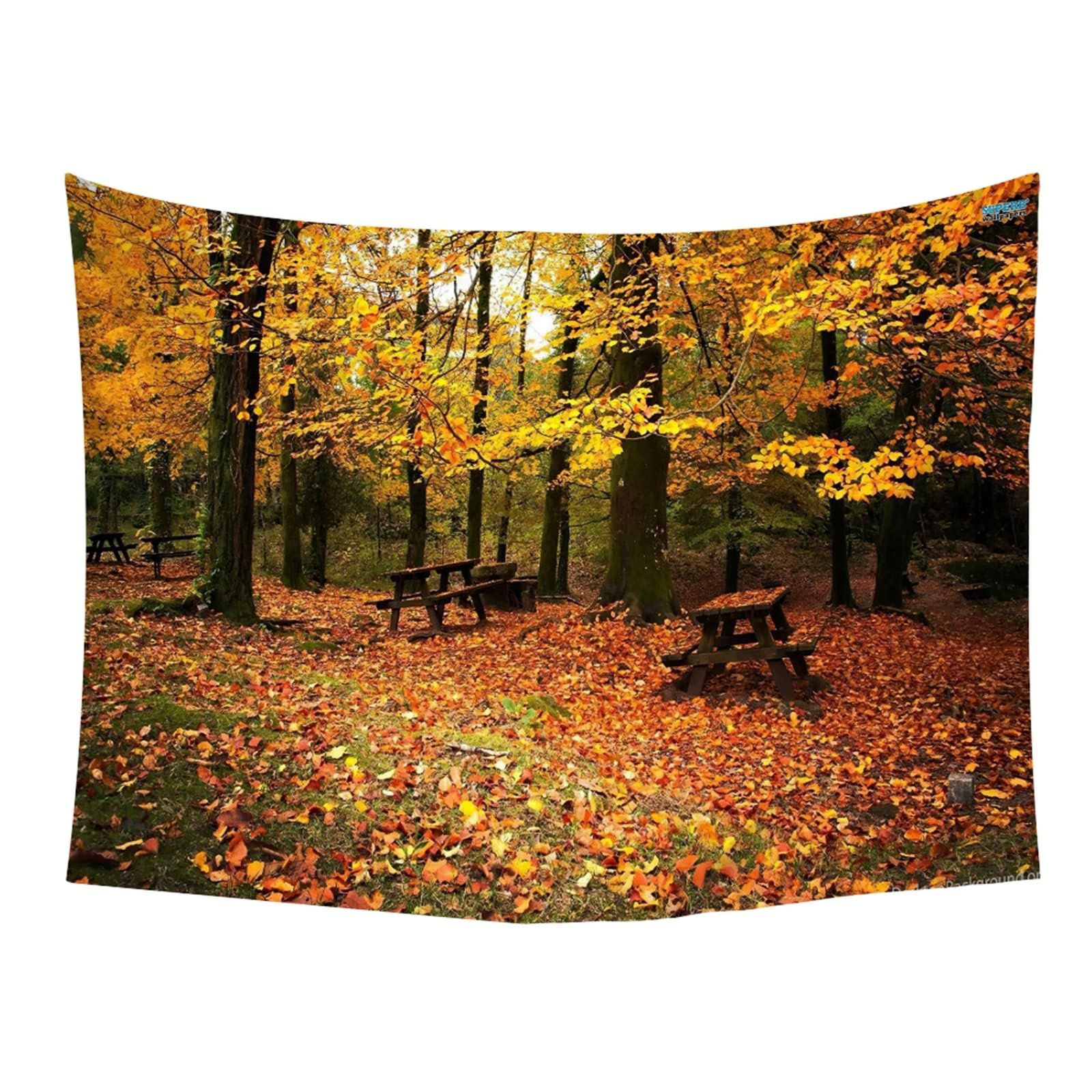 Musihy Nature Tapestry - 83x55 Inch Maple Leaf Wall Hanging for Living Room, Bedroom Decor | Aesthetic Bohemian Home Decor | Perfect for Dorm, Apartment & Festival Decorations