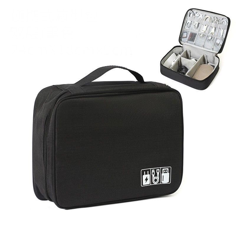Travel Cable Organizer Bag - Universal Electronics Accessories Case for Chargers & Power Banks | Perfect for Business Trips & Daily Commute