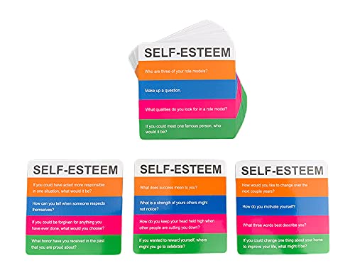 Totika Cube Six Deck Set - Self-Esteem & Social Skills Therapy Game for Kids & Teens - Perfect for Family Game Night, Classroom Activities & Counseling Sessions