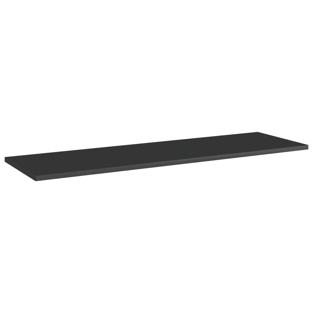 High Gloss Black Bookshelf Replacement Boards - 4 Pack 39.4