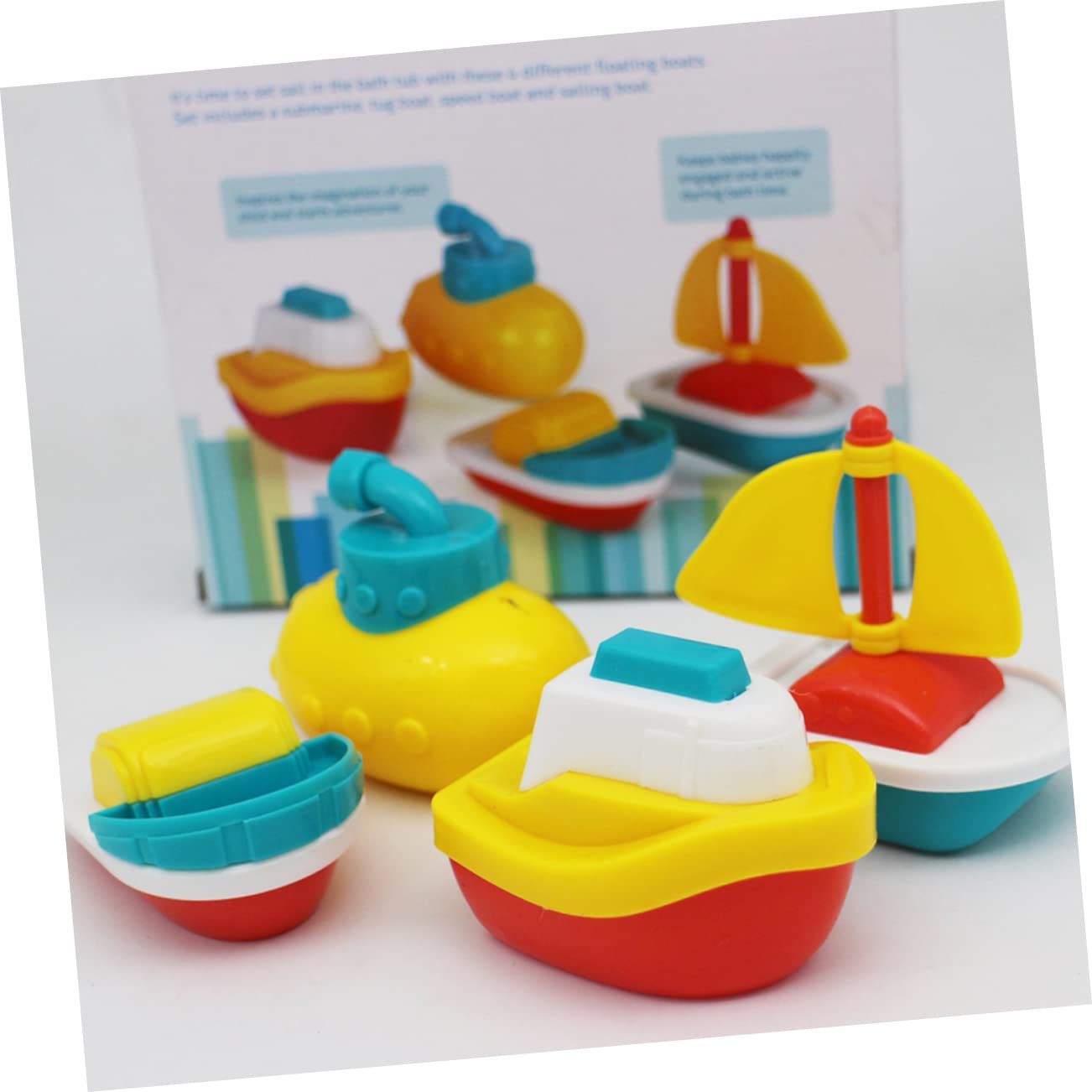 Vaguelly 8-Piece Bath Toy Set for Toddlers - Fun Animal Shaped Bathtub Toys for Kids, Waterproof Bathroom Playtime for Boys & Girls - Perfect for Baby Shower Gifts & Sensory Play in Tub