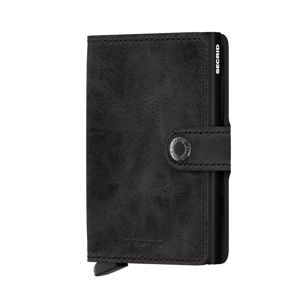 SECRID Vintage Leather Mini Wallet for Women & Men - RFID Blocking Slim Card Holder - Perfect for Travel, Business & Everyday Use