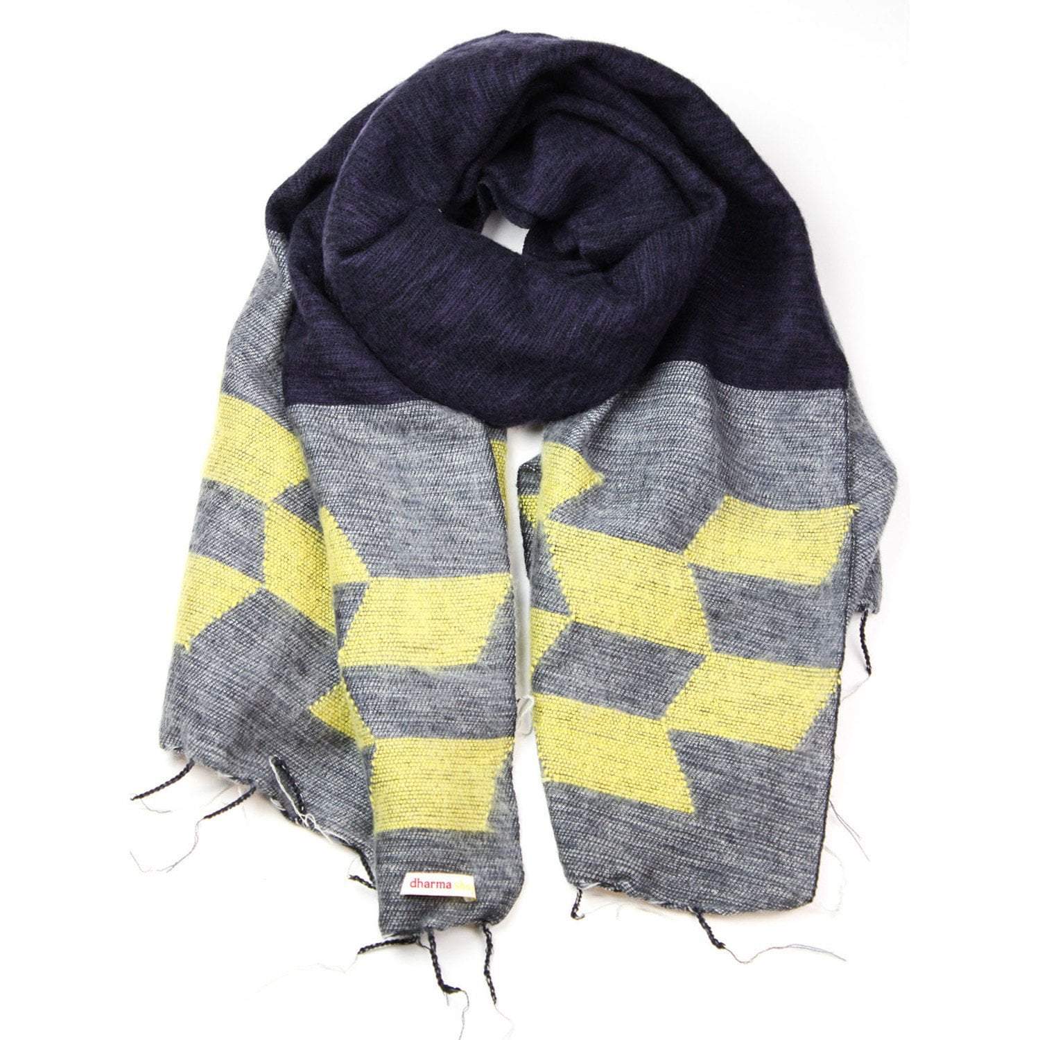 Himalayan Scarf with Unique Chevron Pattern - Soft Wool Winter Wrap for Women & Men - Perfect for Cold Weather, Outdoor Adventures & Fashion Accessories
